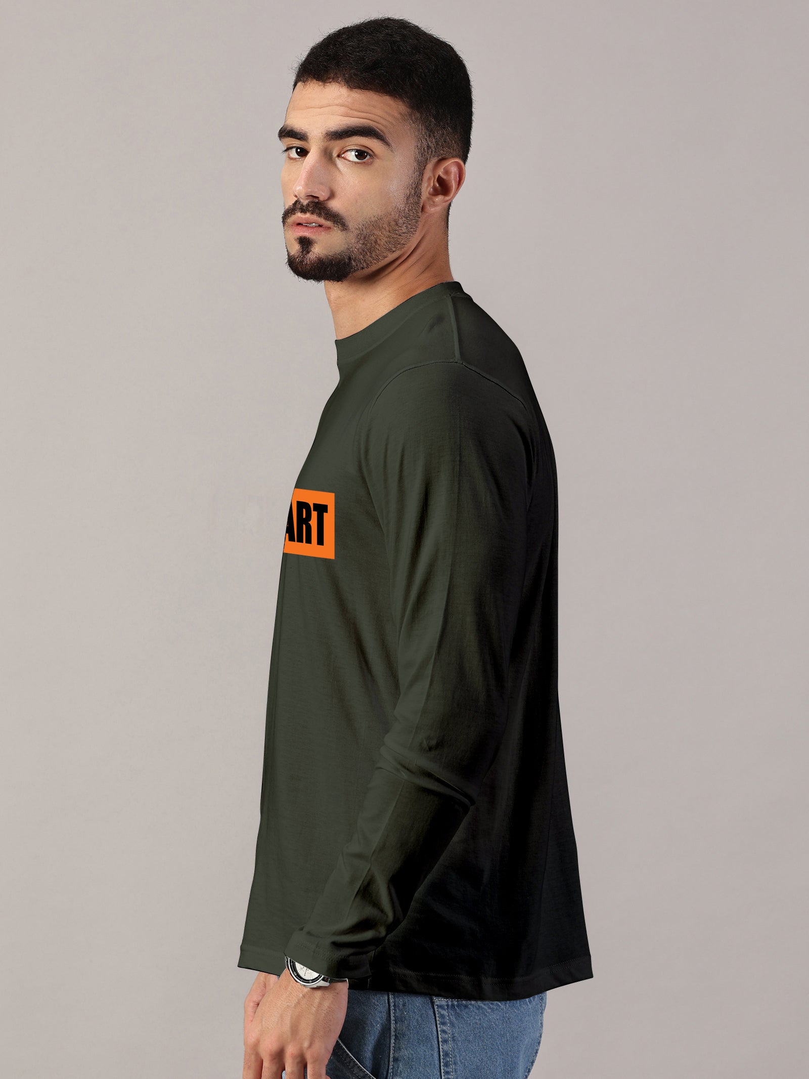 Basics : Lion Heart Printed T-Shirt