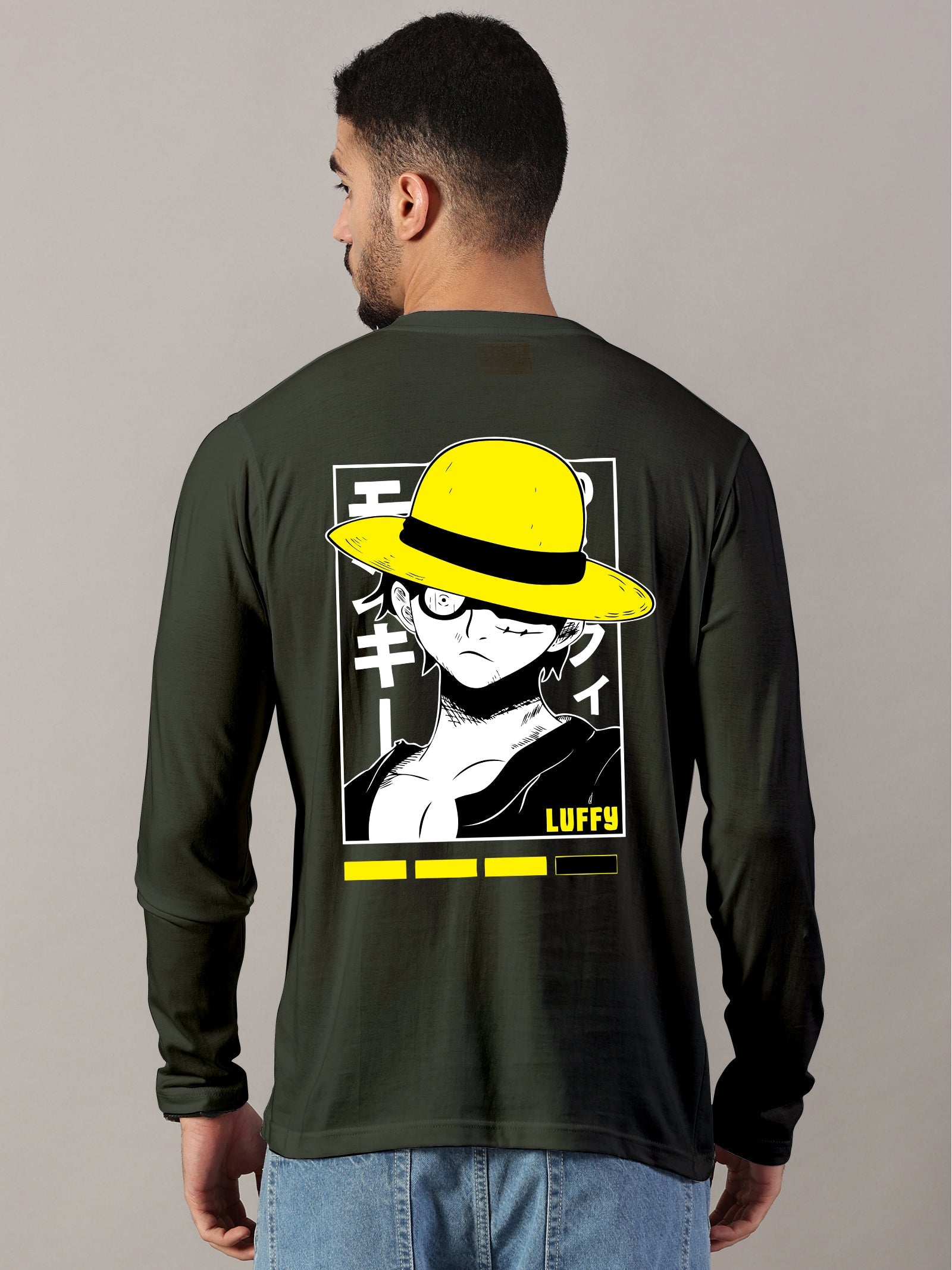 Basic Full sleeve : Luffy Printed T-Shirt