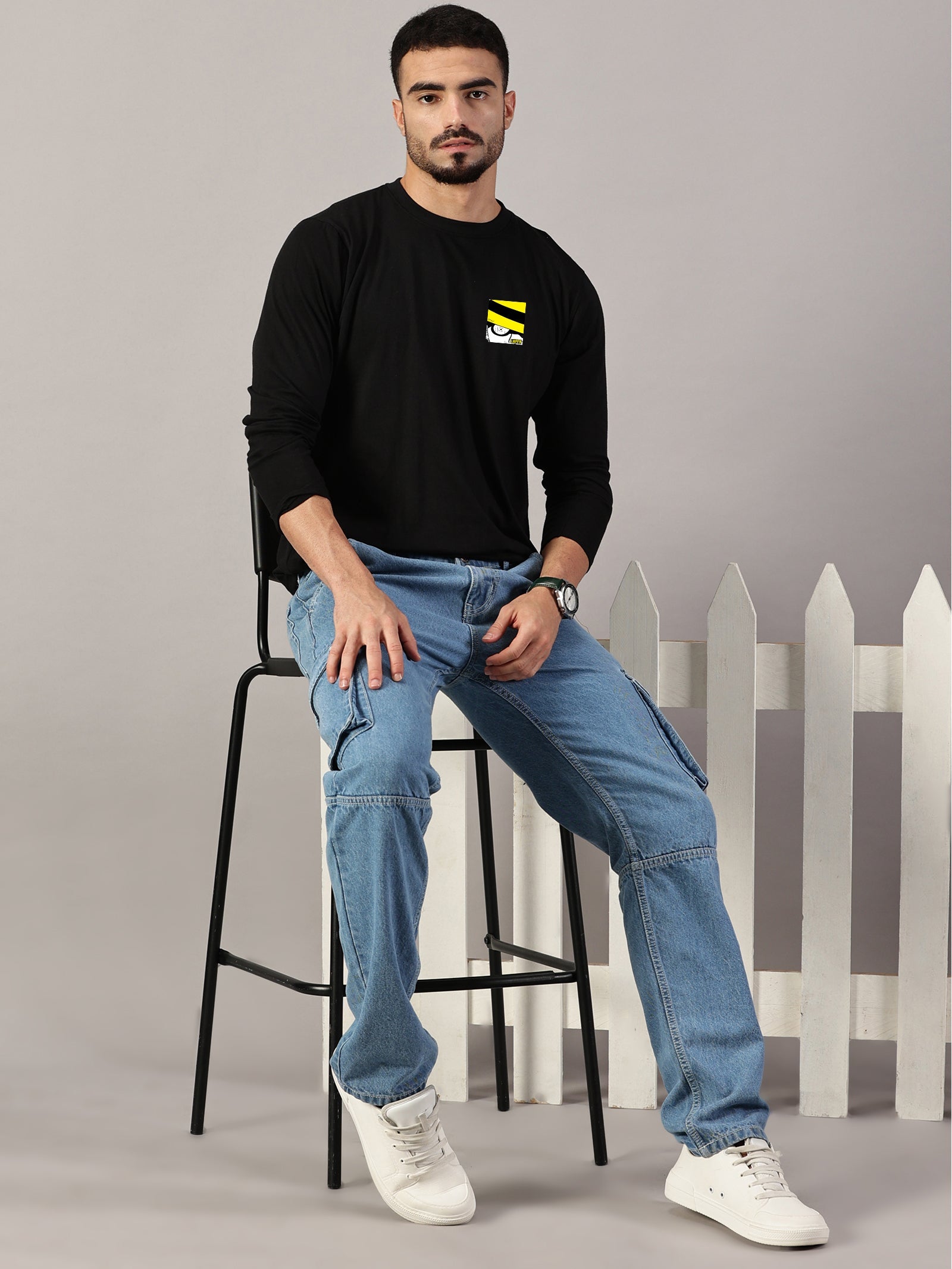 Basic Full sleeve : Luffy Printed T-Shirt