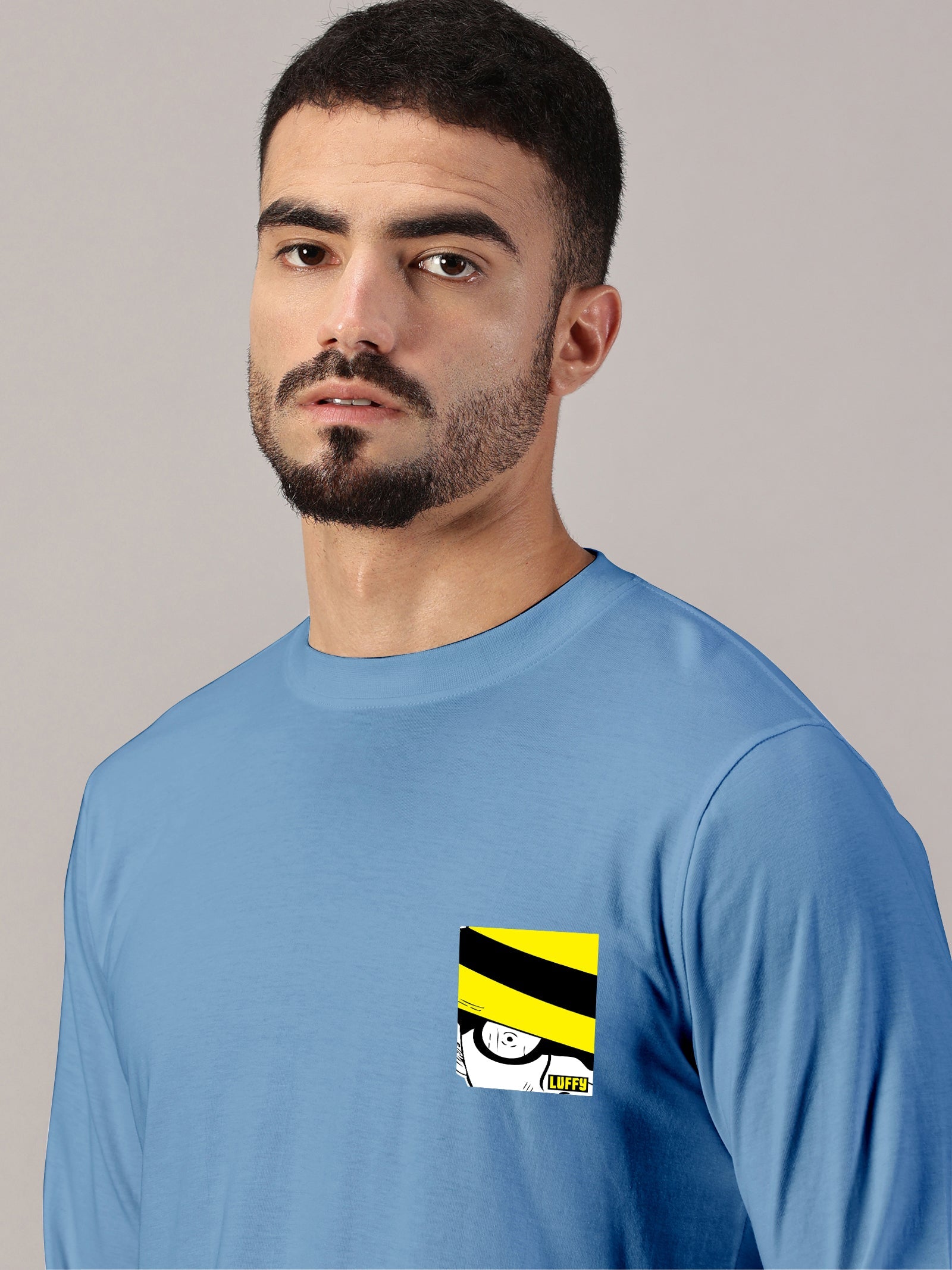 Basic Full sleeve : Luffy Printed T-Shirt
