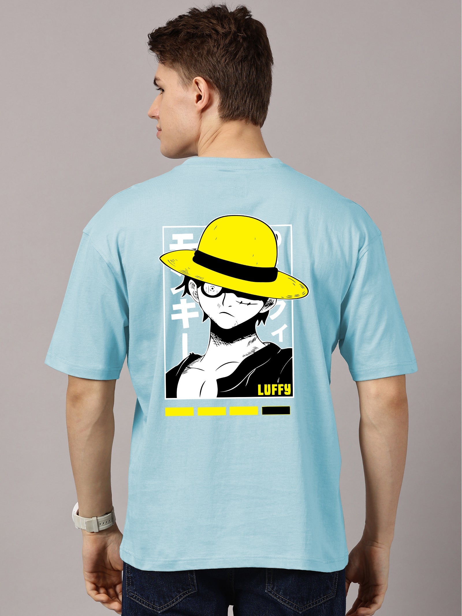Oversized : Luffy Printed T-Shirt