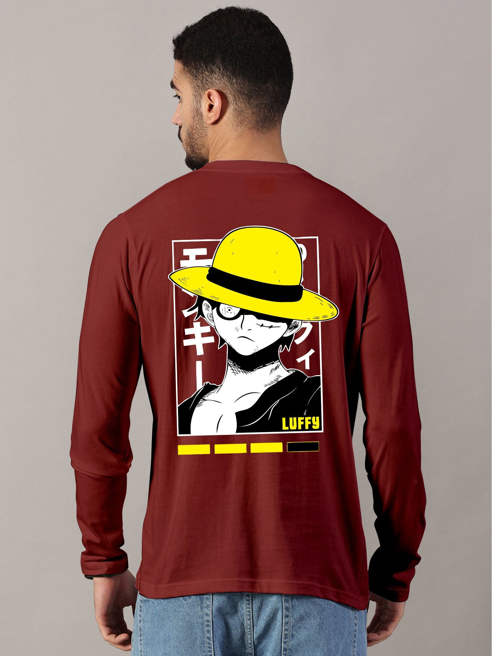 Basic Full sleeve : Luffy Printed T-Shirt