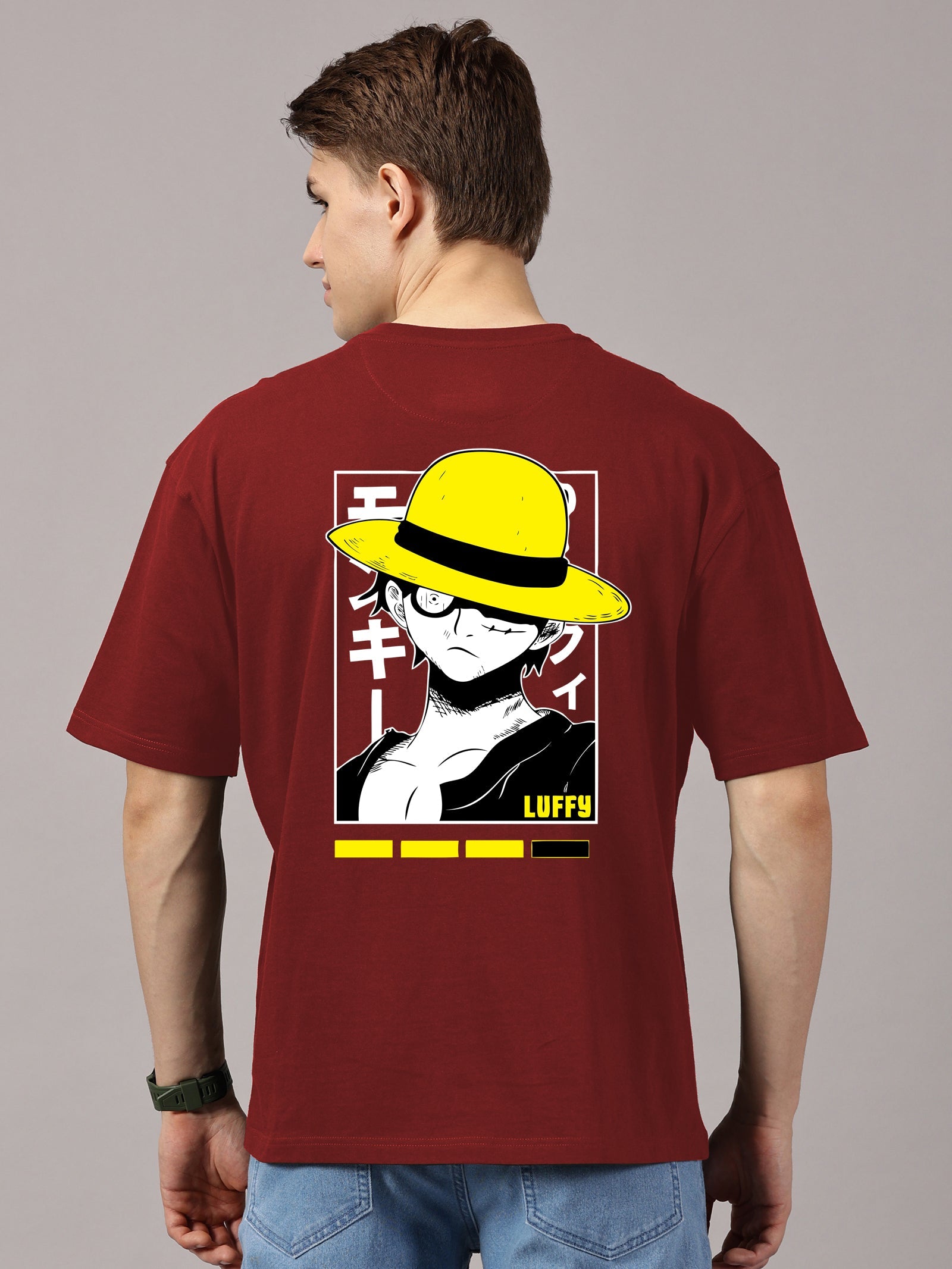 Oversized : Luffy Printed T-Shirt
