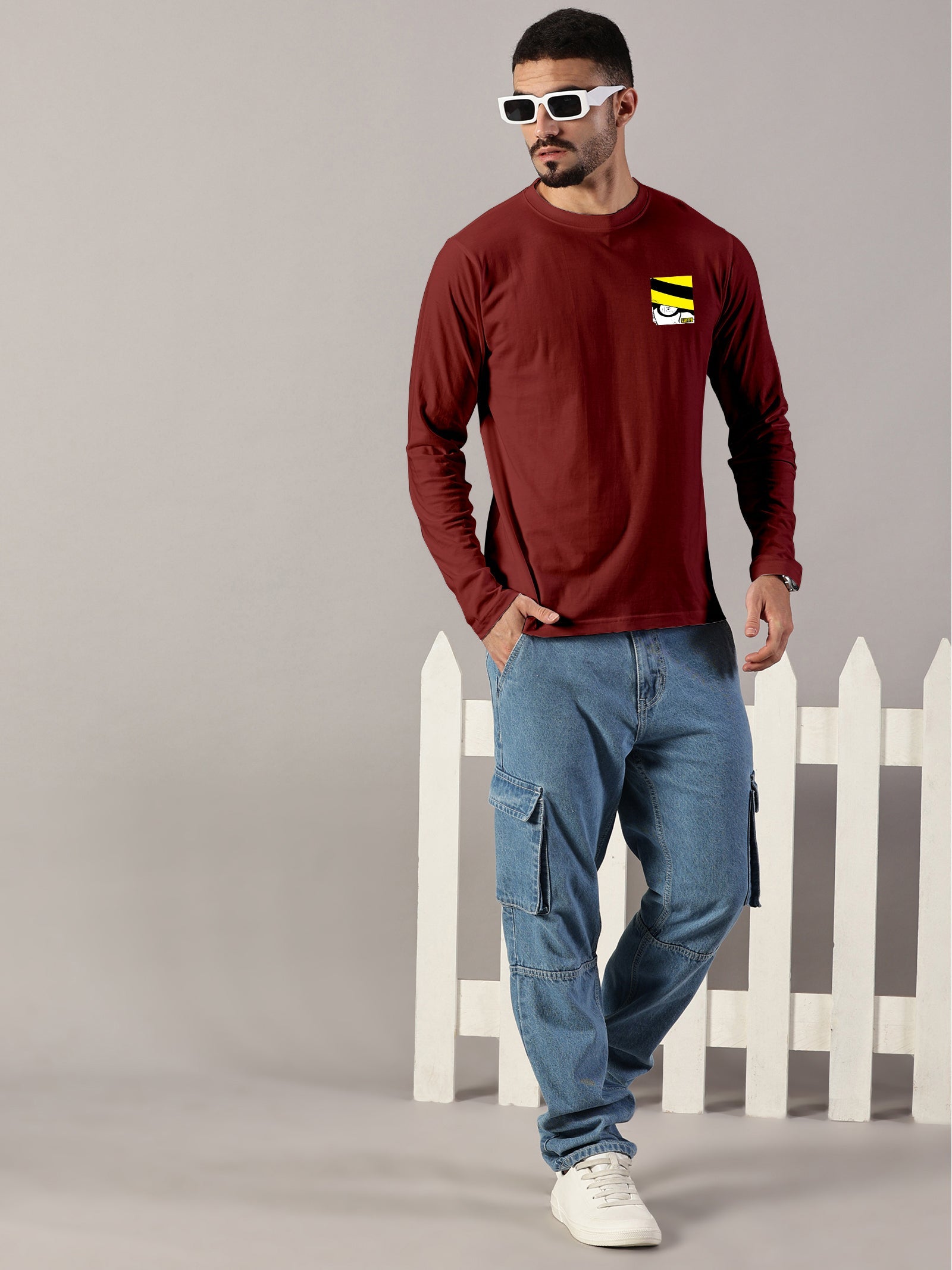 Basic Full sleeve : Luffy Printed T-Shirt