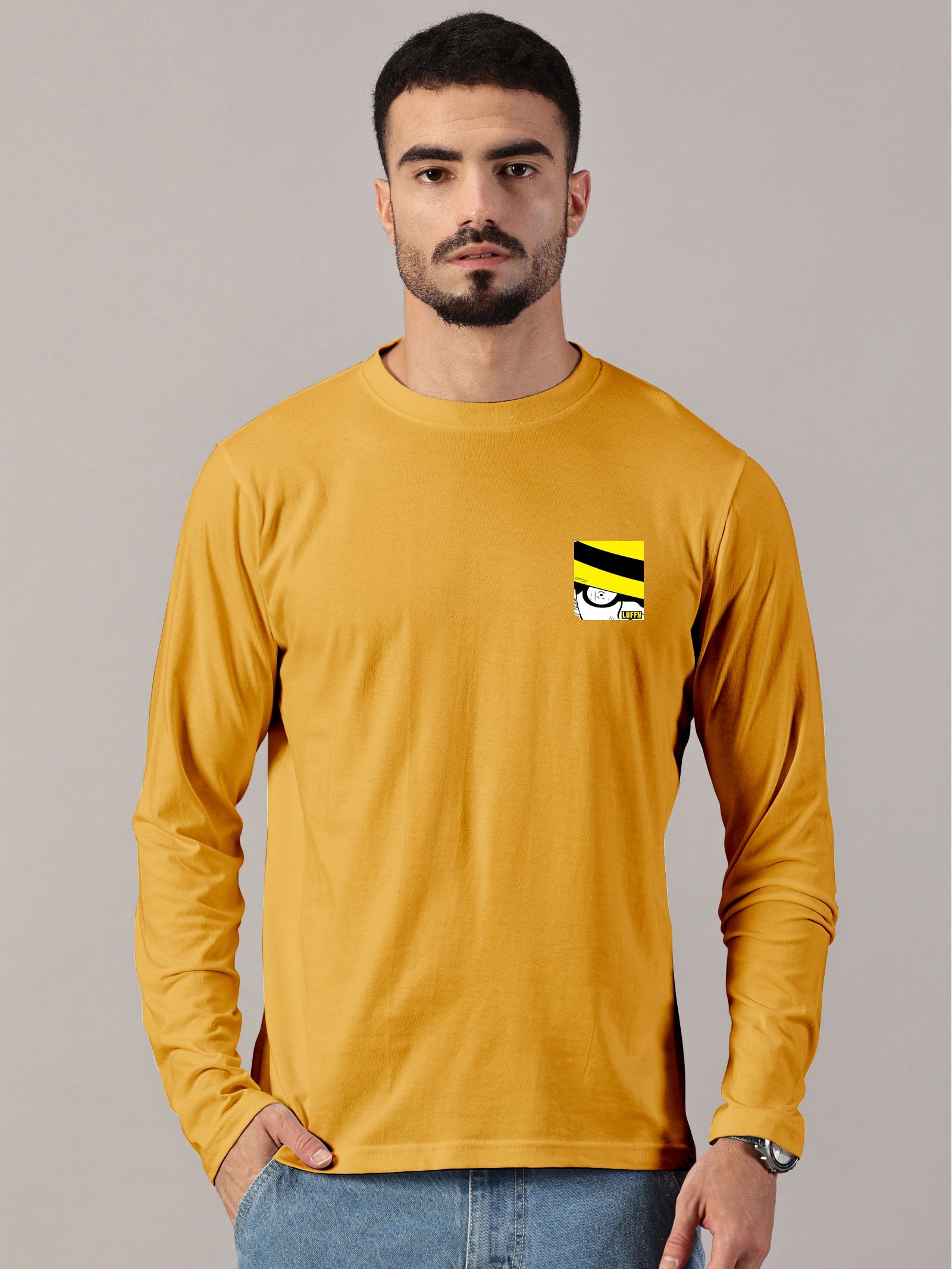 Basic Full sleeve : Luffy Printed T-Shirt