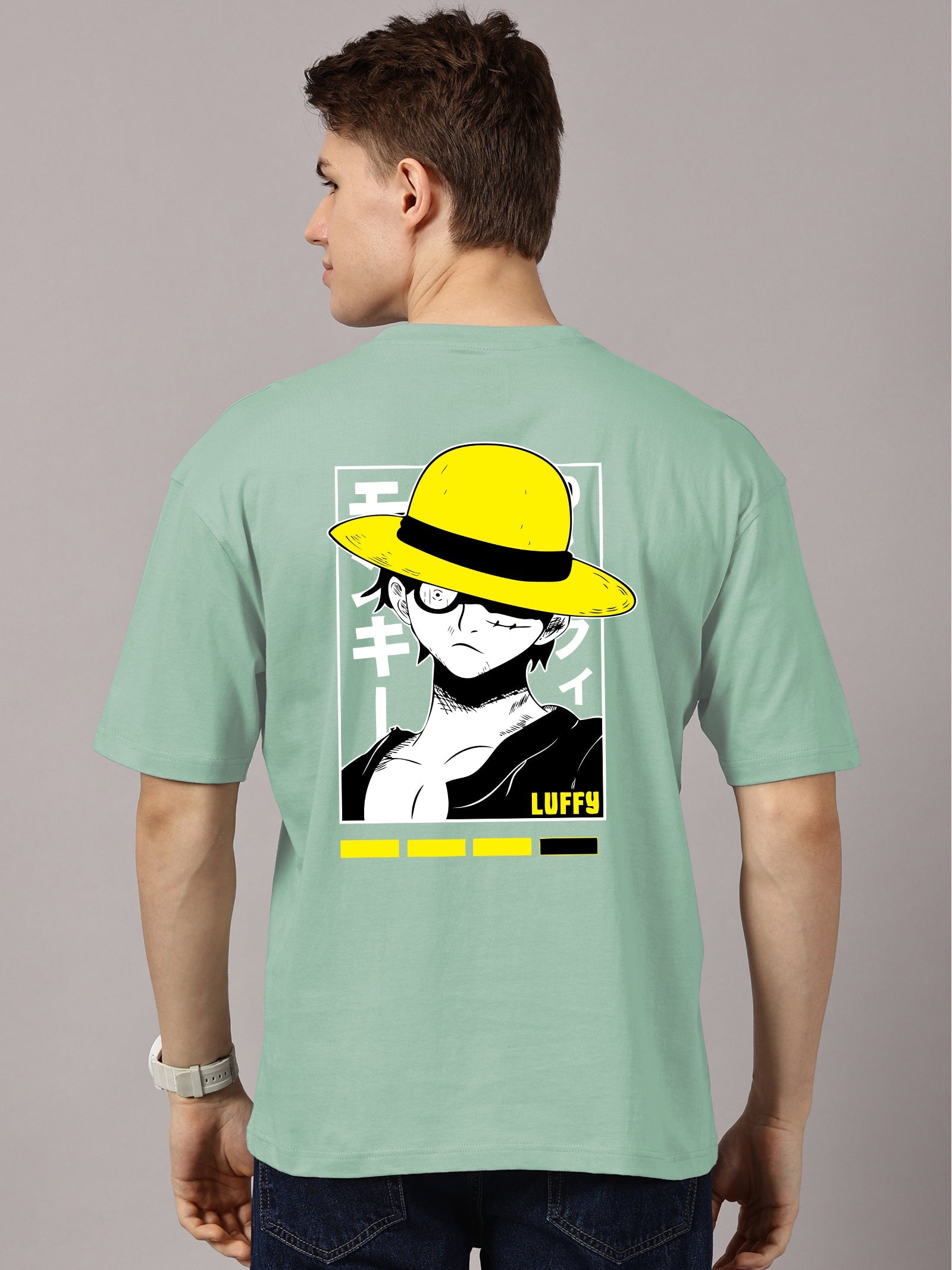 Oversized : Luffy Printed T-Shirt