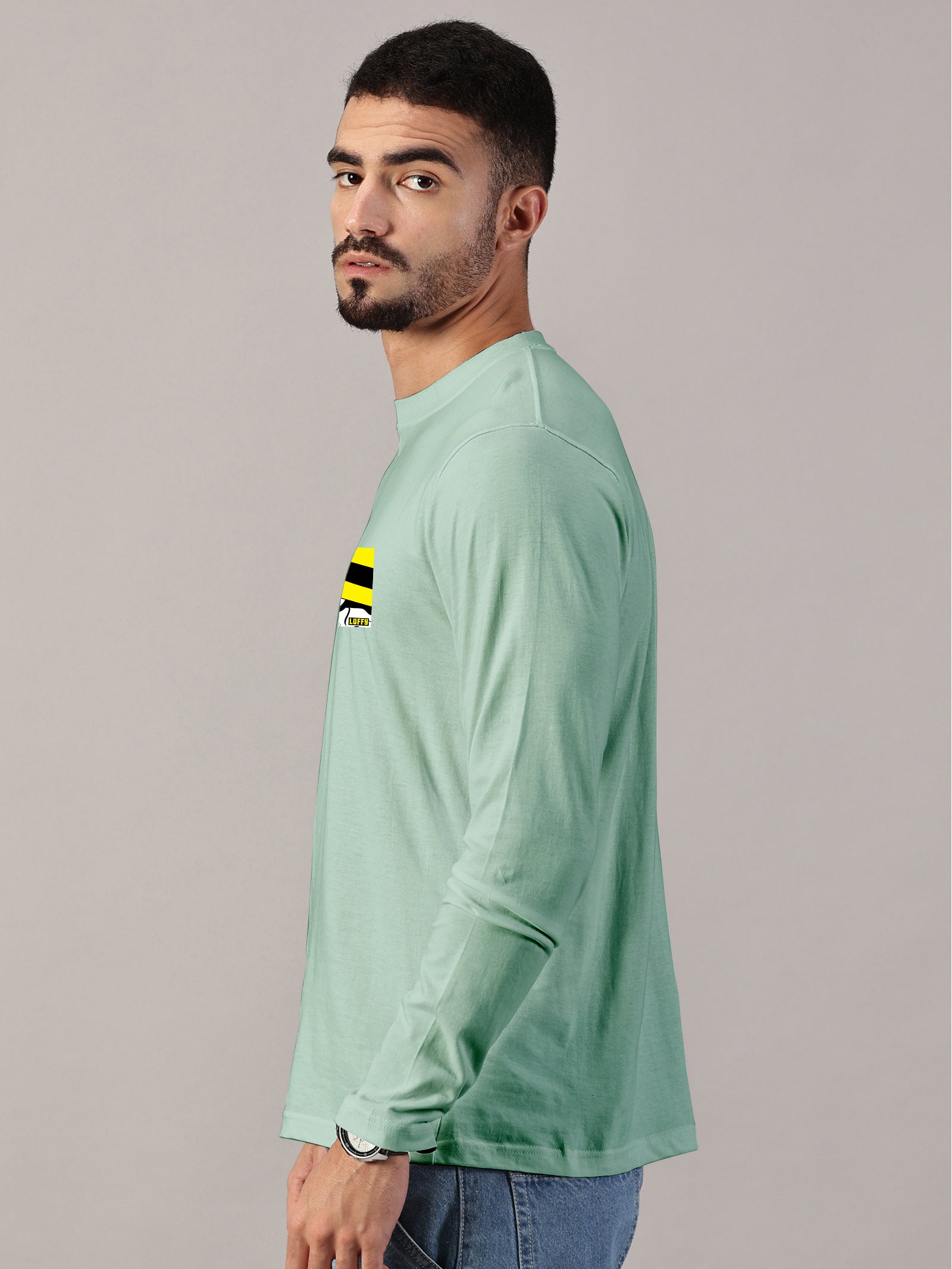 Basic Full sleeve : Luffy Printed T-Shirt