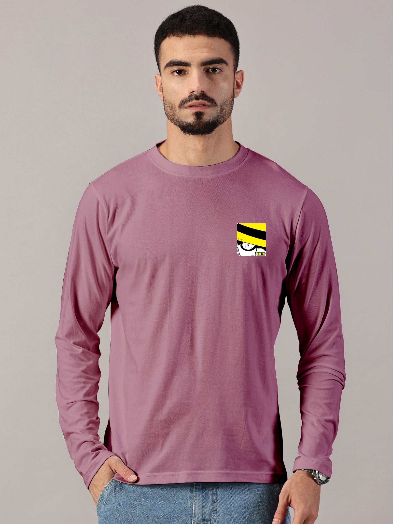 Basic Full sleeve : Luffy Printed T-Shirt