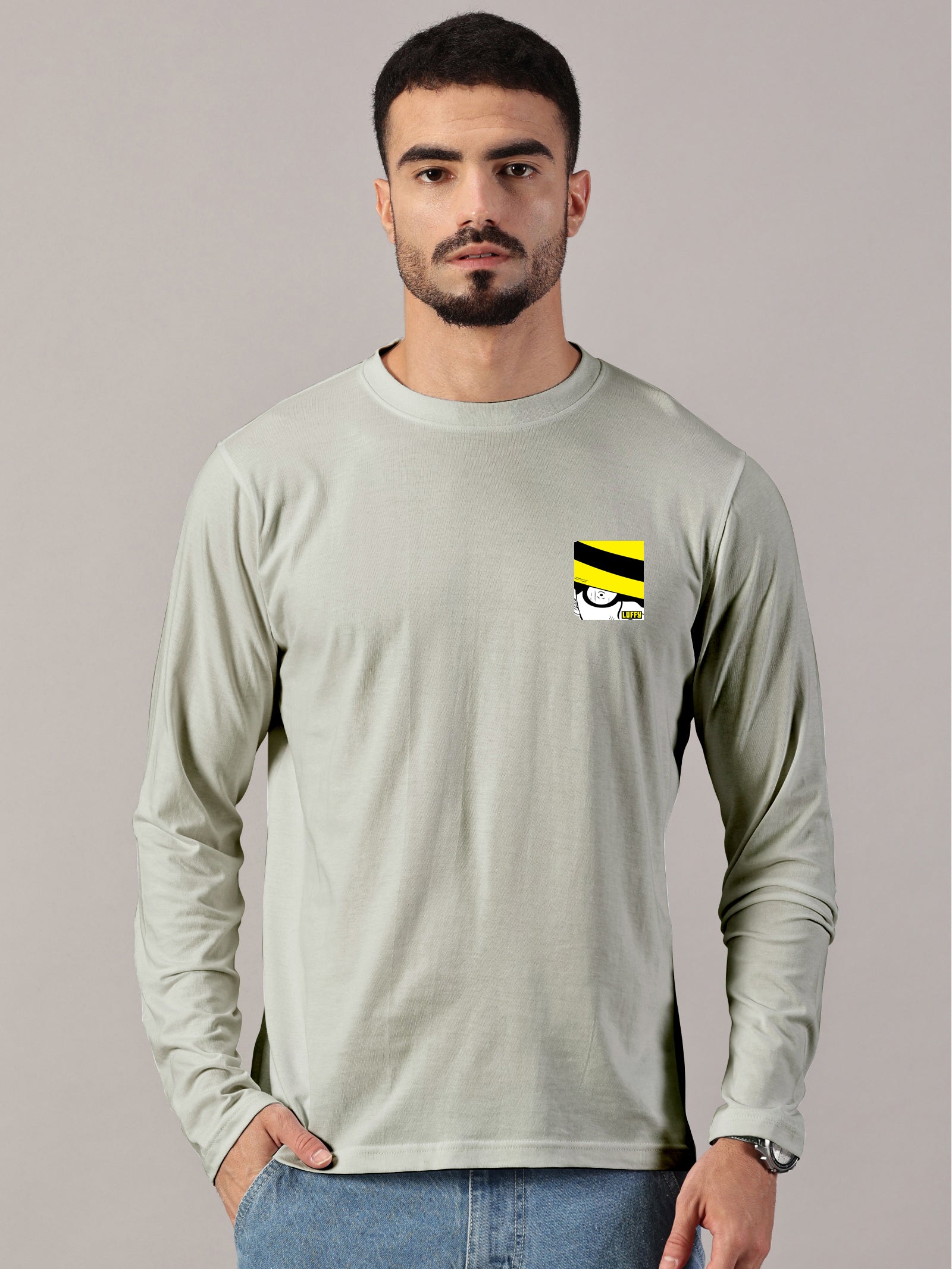 Basic Full sleeve : Luffy Printed T-Shirt