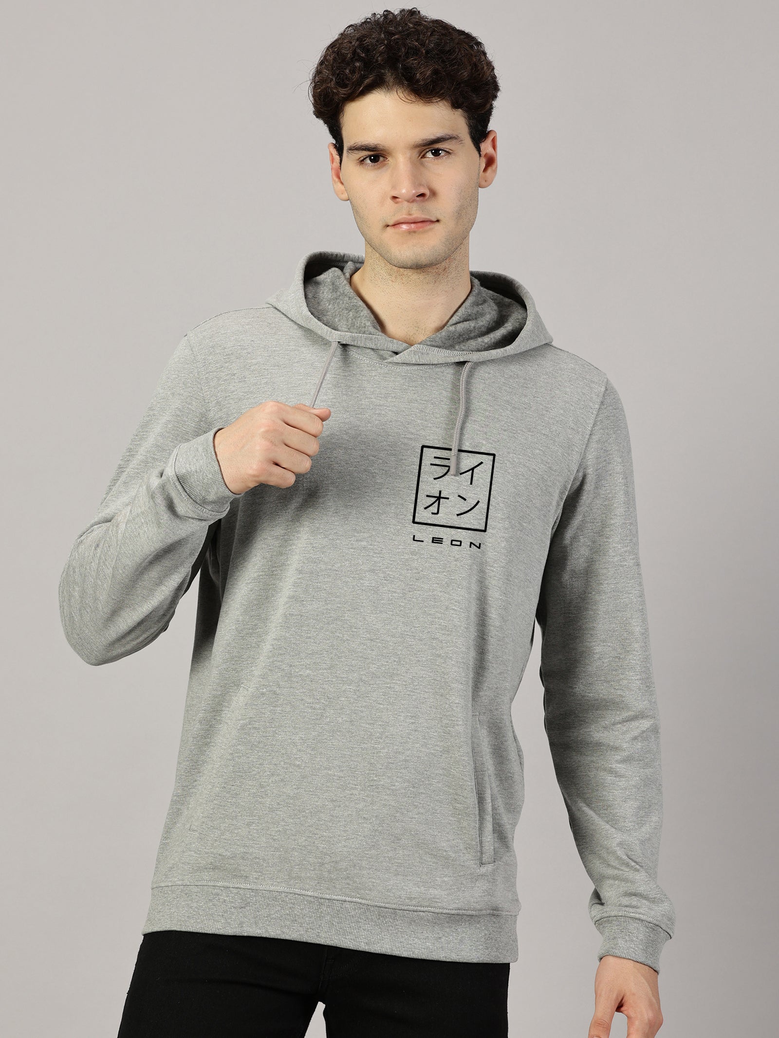 Sweatshirt : Leon Stamp Printed Hoodie