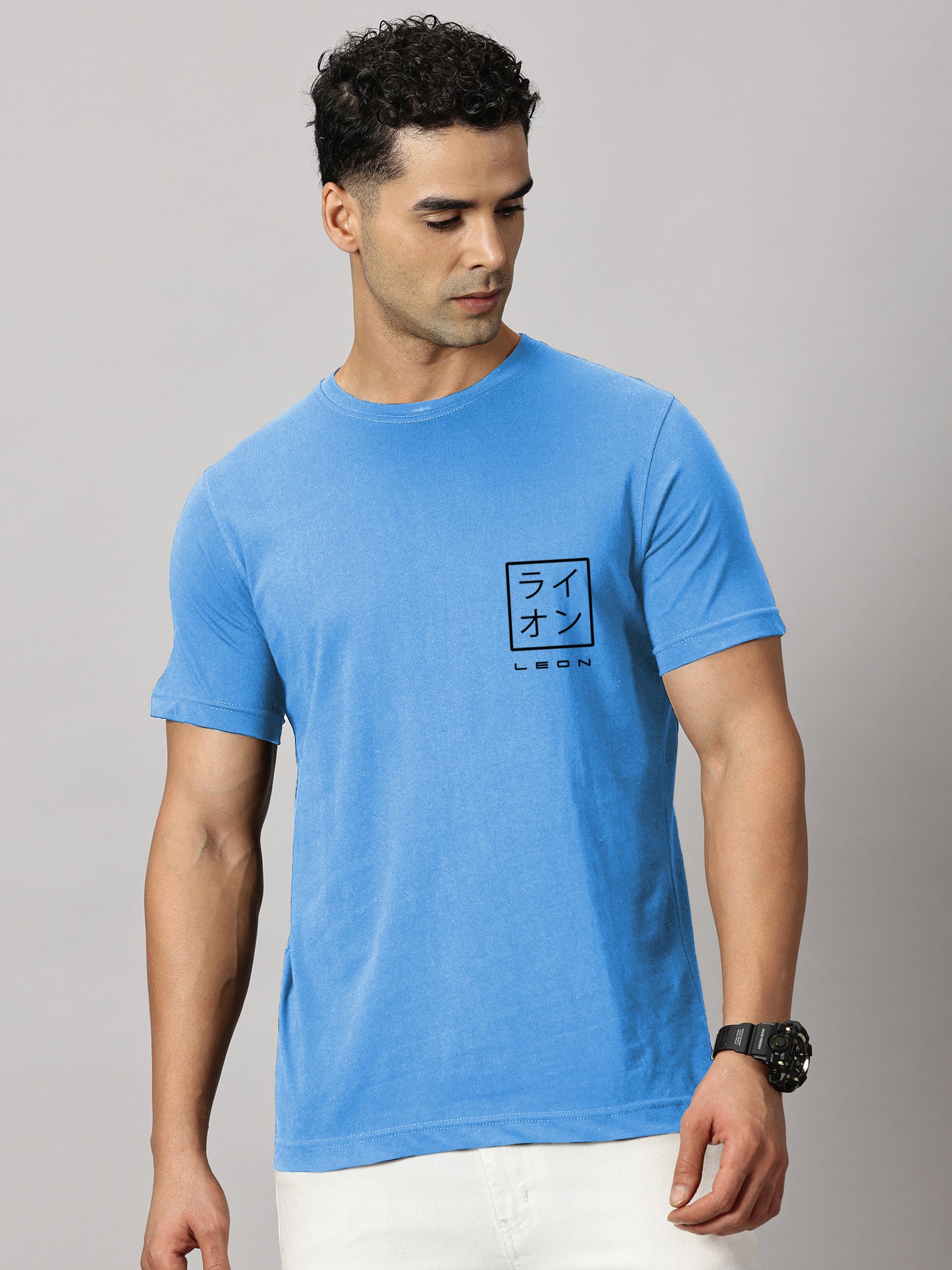 Basics : Leon Stamp Printed T-Shirt