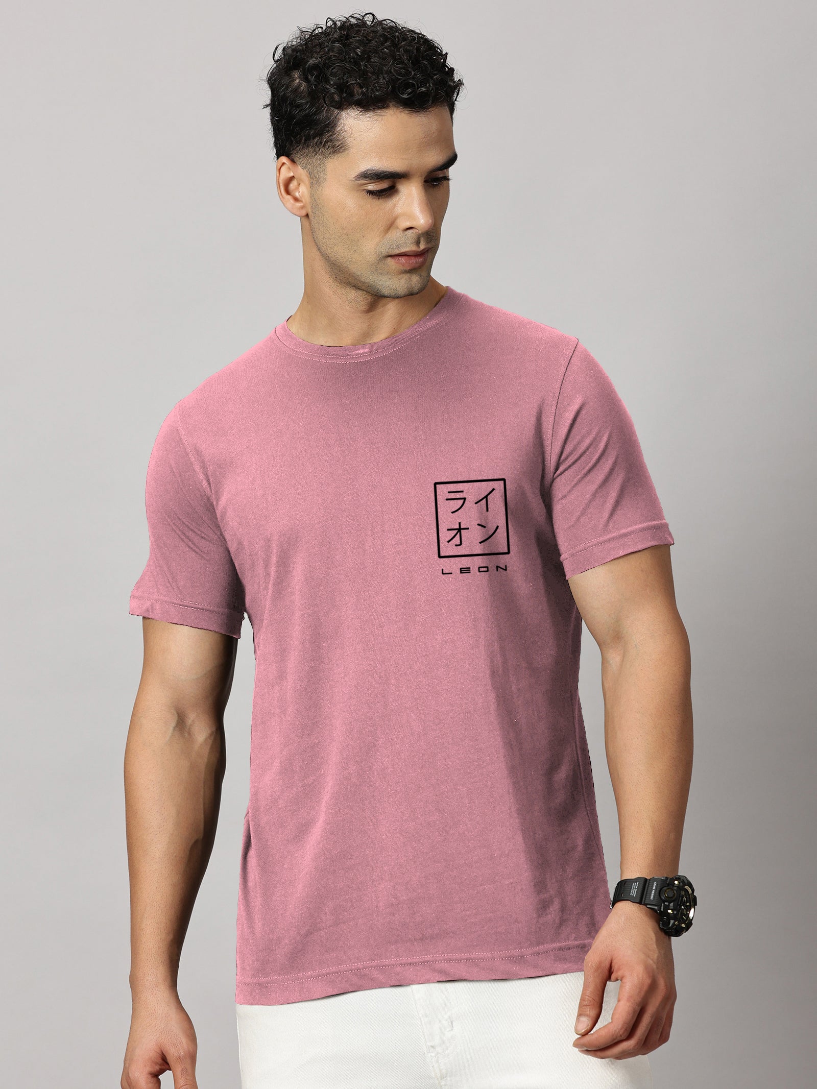 Basics : Leon Stamp Printed T-Shirt
