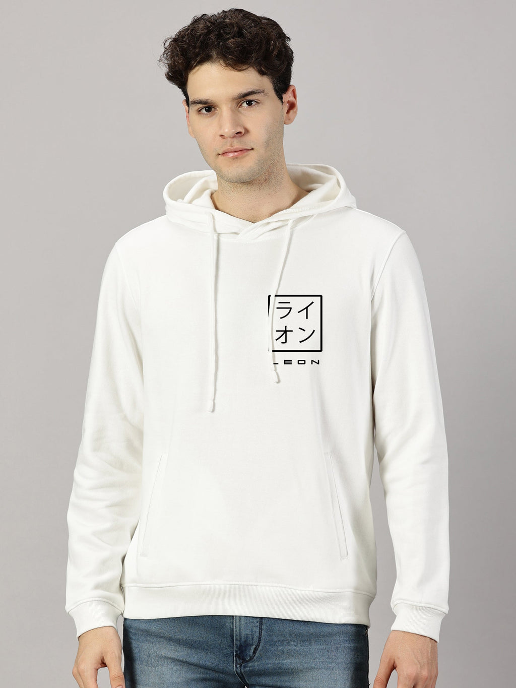 Sweatshirt : Leon Stamp Printed Hoodie