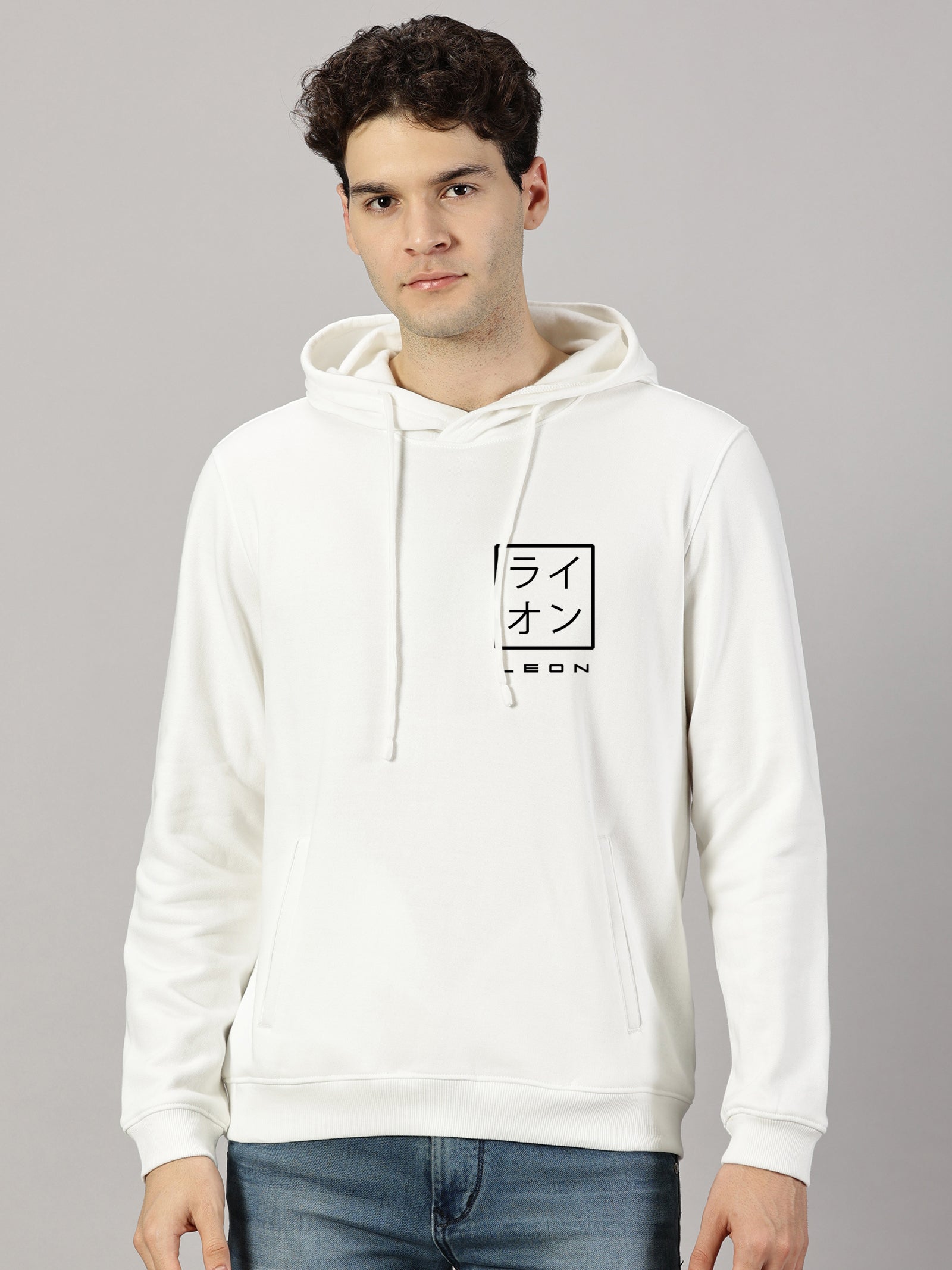 Sweatshirt : Leon Stamp Printed Hoodie