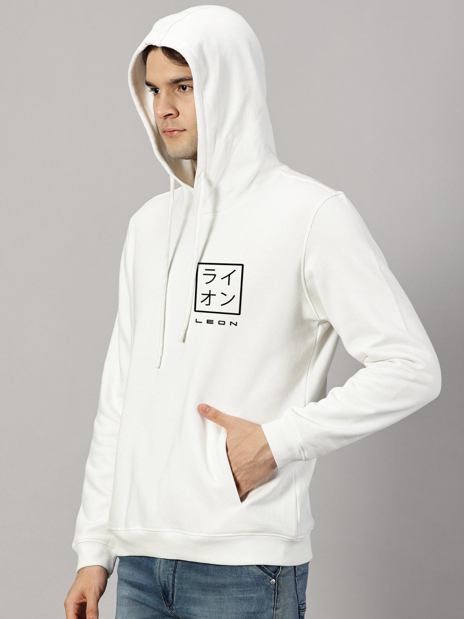 Sweatshirt : Leon Stamp Printed Hoodie