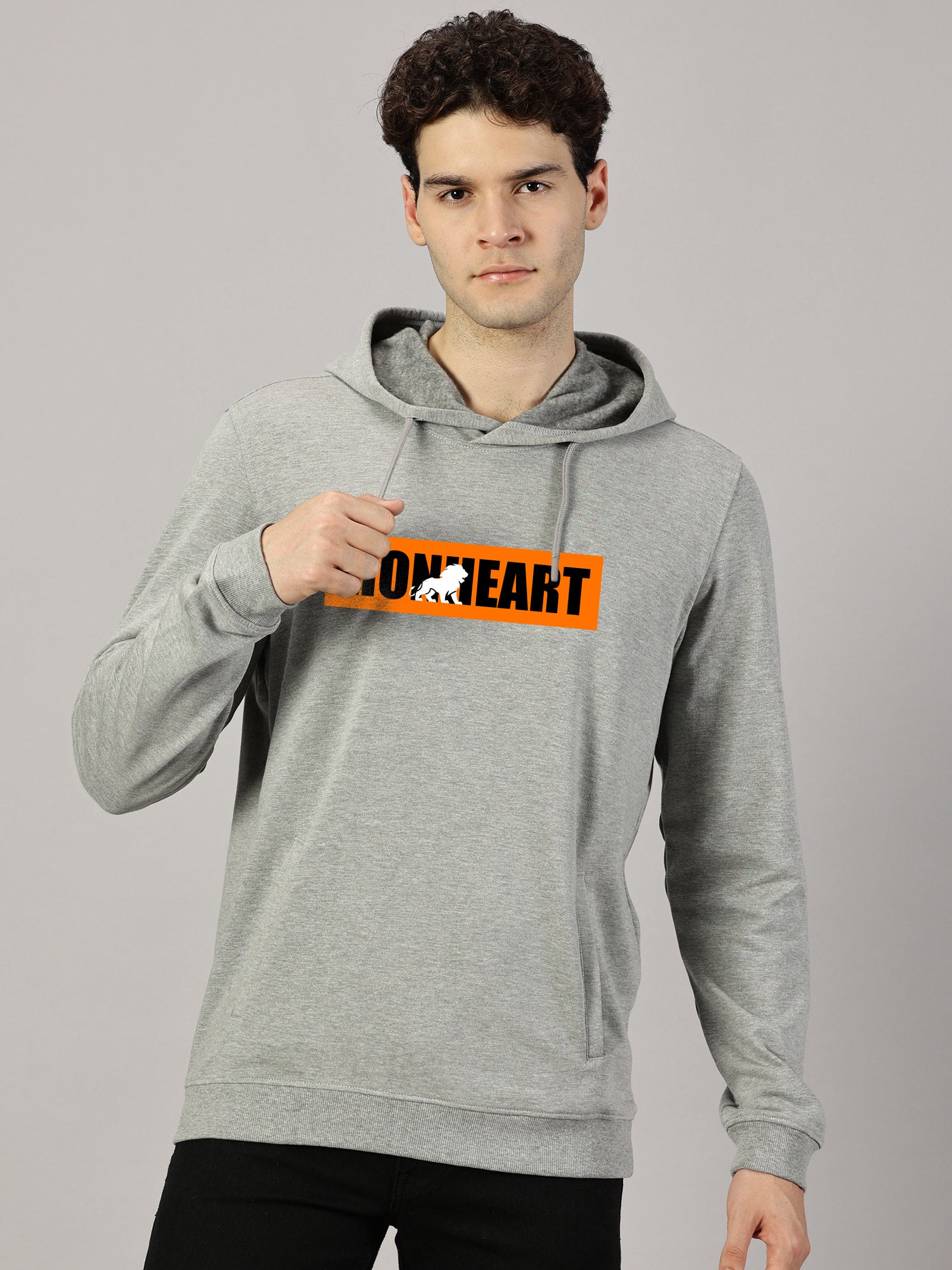 Sweatshirt : Lion Heart Printed Hoodie