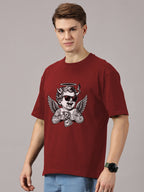 Oversized : Angel Printed T-Shirt