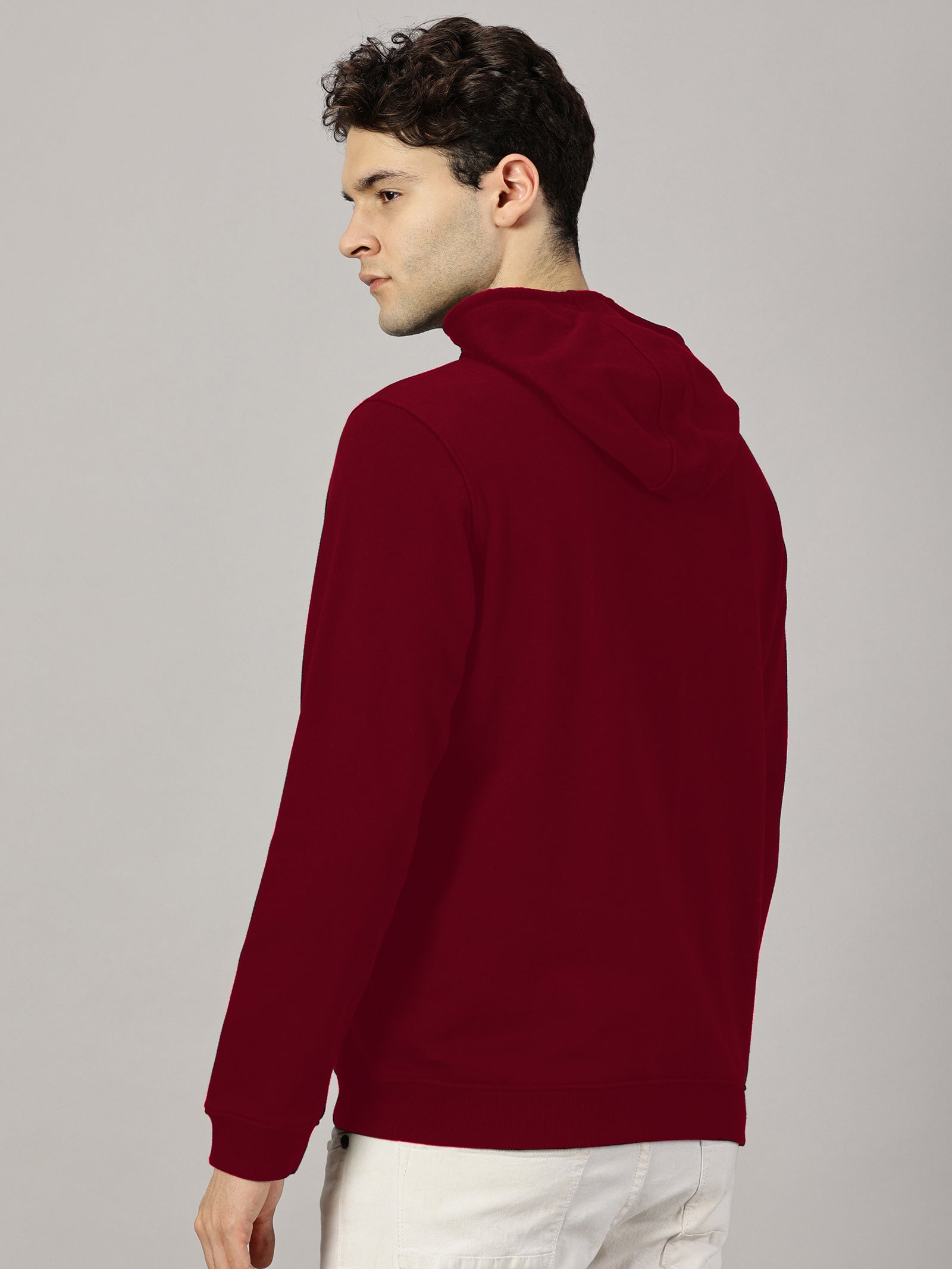 Sweatshirt :Solid Full Sleeve Hoodie