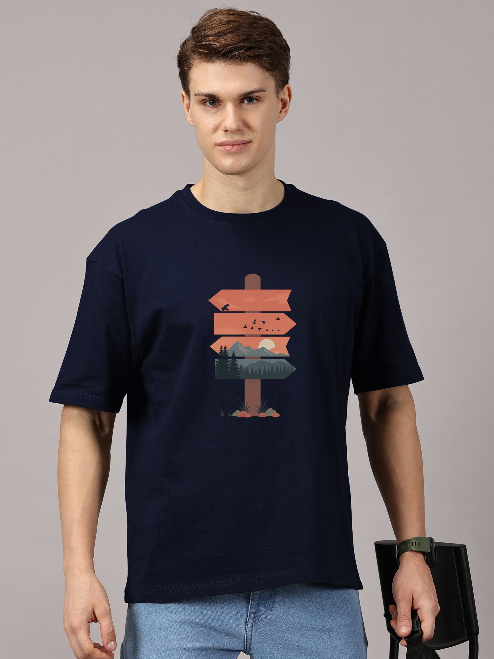 Oversized : Printed T-Shirt