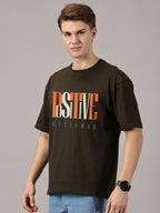 Oversized : Positive Attitude Printed T-Shirt