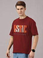 Oversized : Positive Attitude Printed T-Shirt
