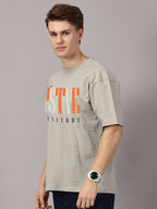 Oversized : Positive Attitude Printed T-Shirt