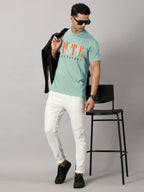 Basics : Positive Attitude Printed T-Shirt