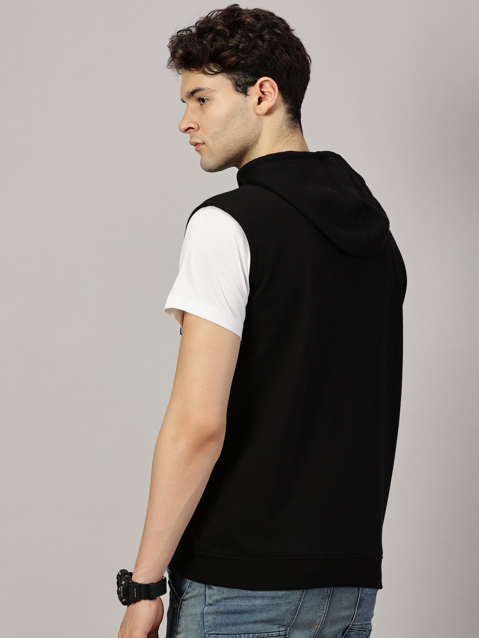 Sweatshirt : Sleeveless Zipper Jacket