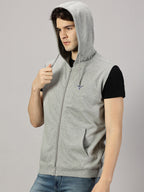 Sweatshirt : Sleeveless Zipper Jacket