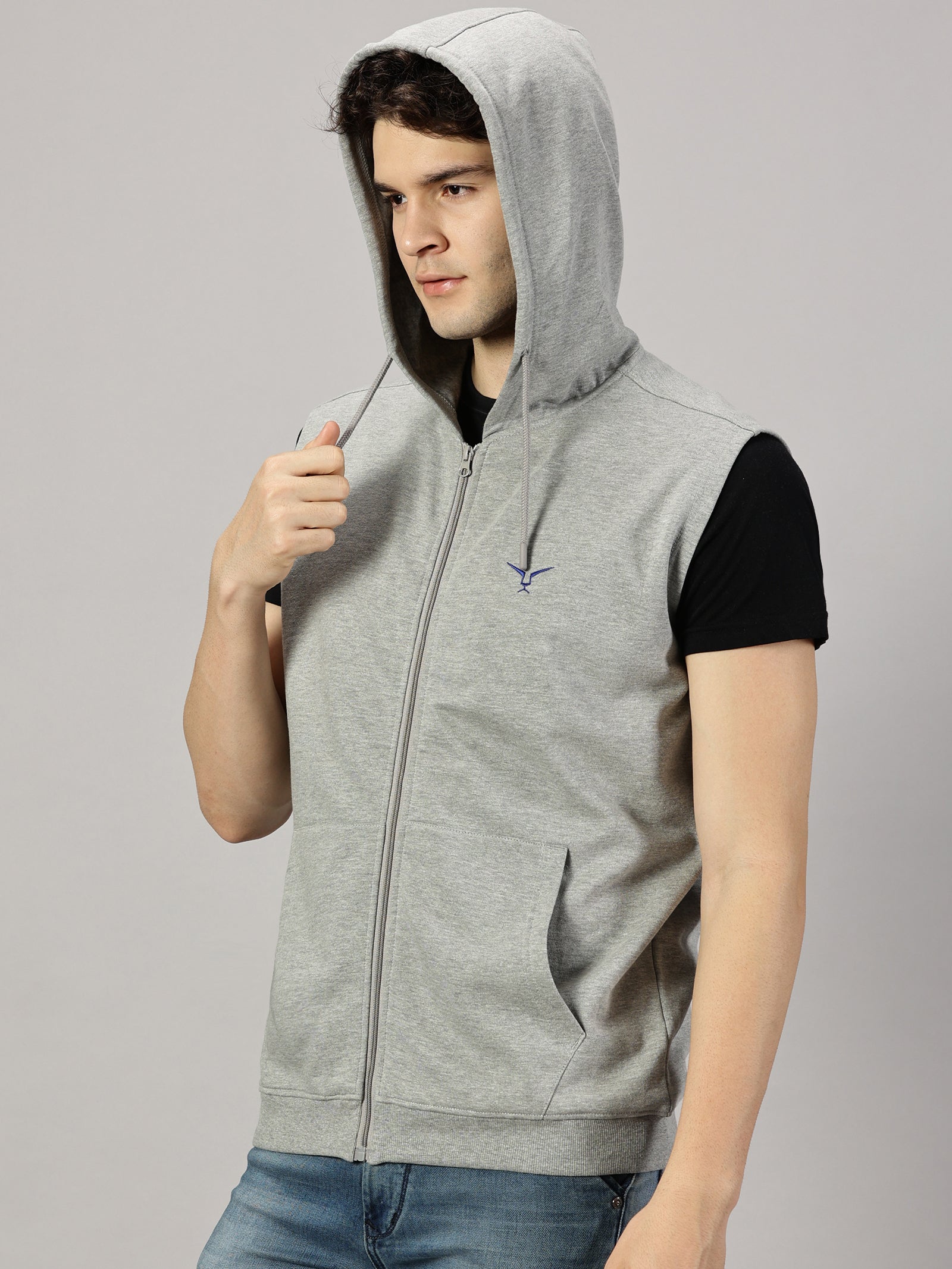 Sweatshirt : Sleeveless Zipper Jacket