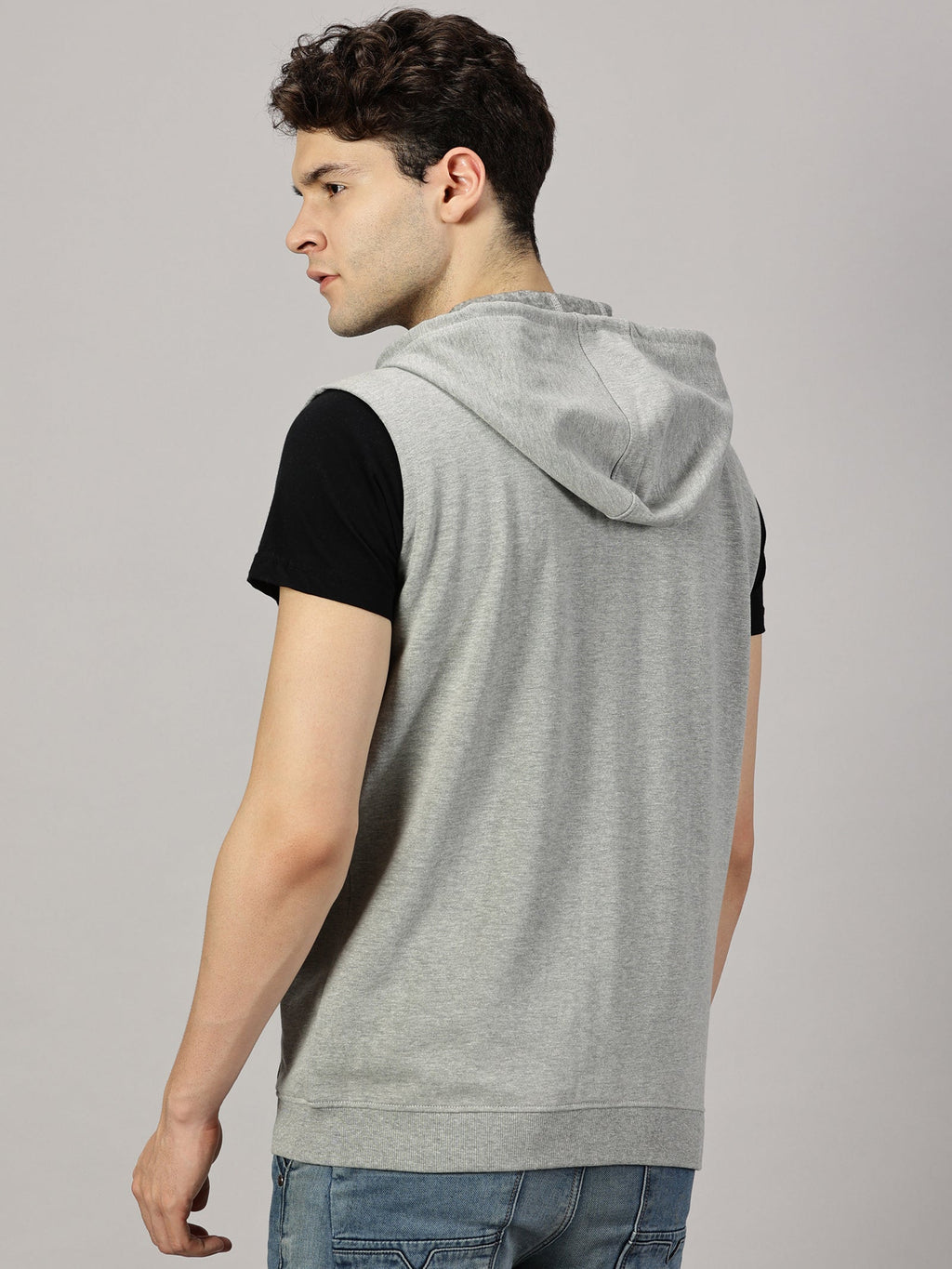 Sweatshirt : Sleeveless Zipper Jacket