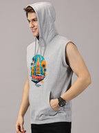 Sweatshirt ::Havana Cuba Printed Sleeveless Hoodie