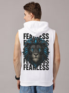 Sweatshirt ::Fearless Printed Sleeveless Hoodie