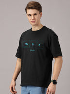Oversized : Think Positive Printed T-Shirt