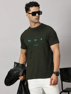 Basics : Think Positive Printed T-Shirt