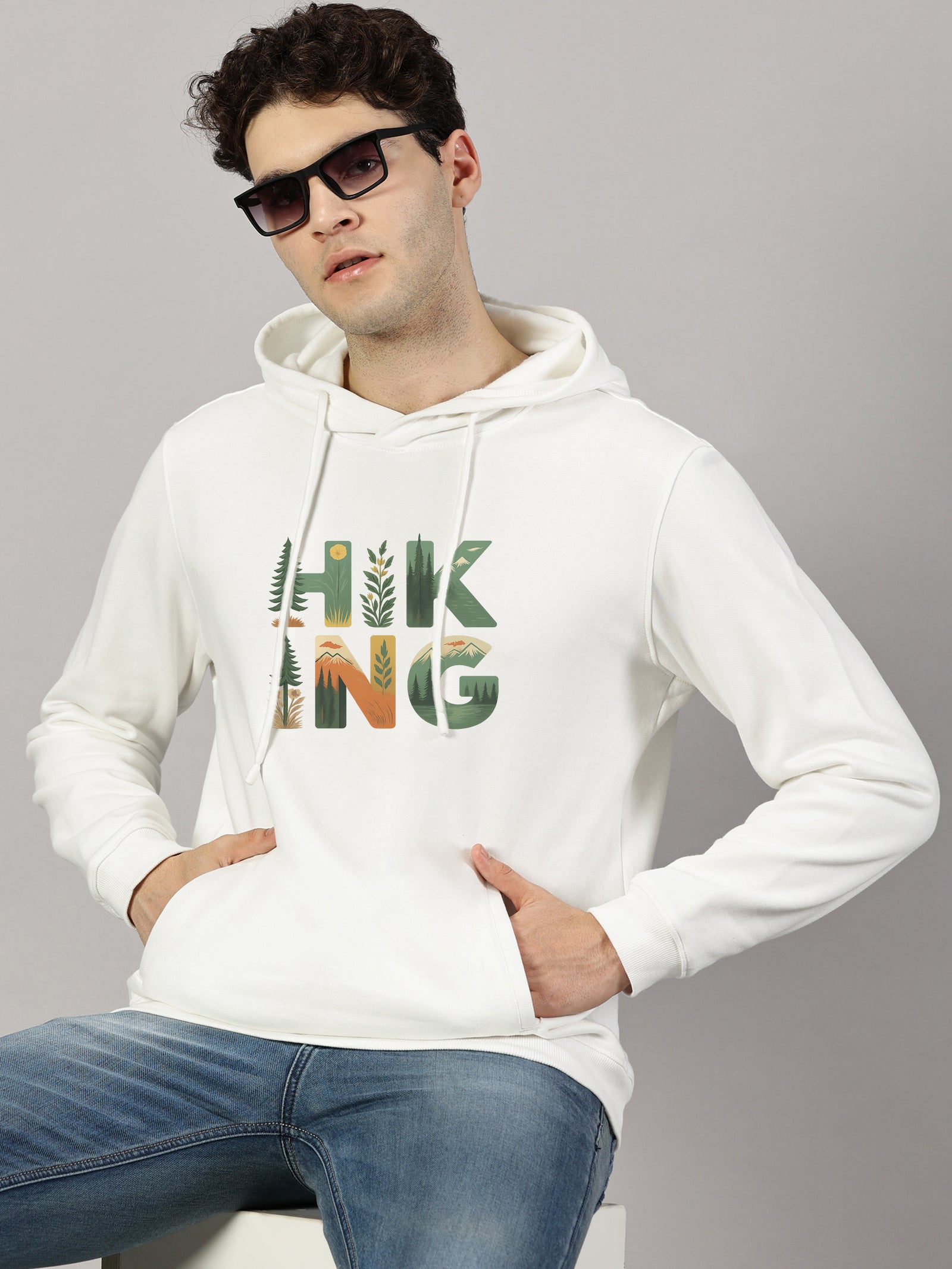 Sweatshirt : Hiking Printed Full sleeve  Hoodie