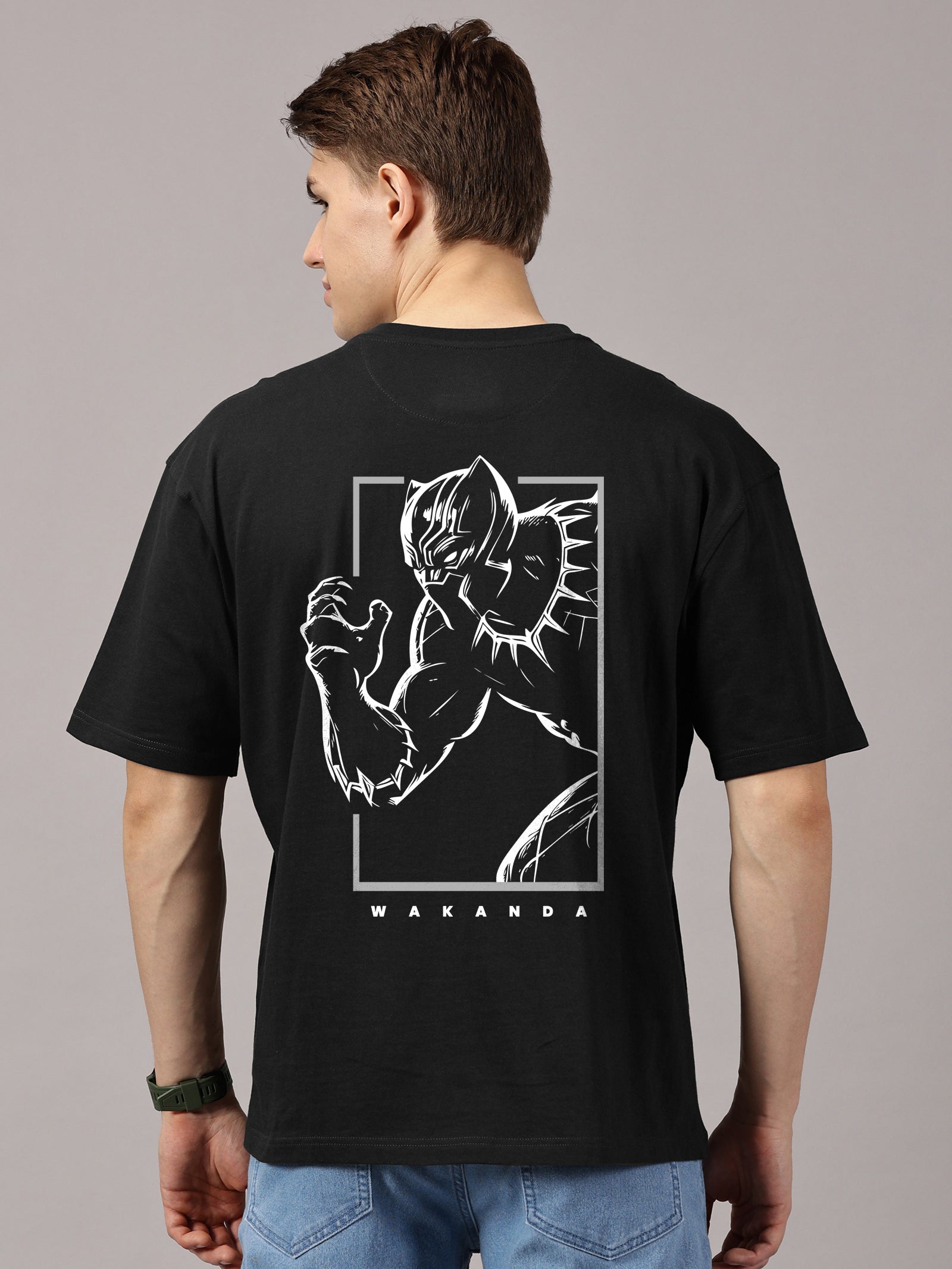 Oversized : Wakanda Printed T-Shirt