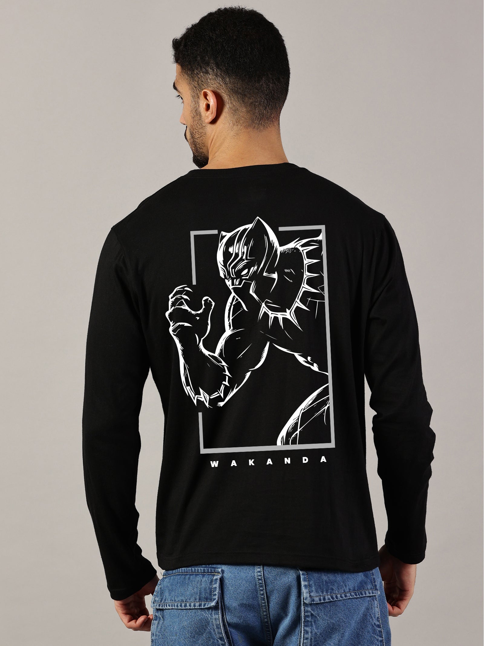 Basic Full sleeve : Wakanda Printed T-Shirt