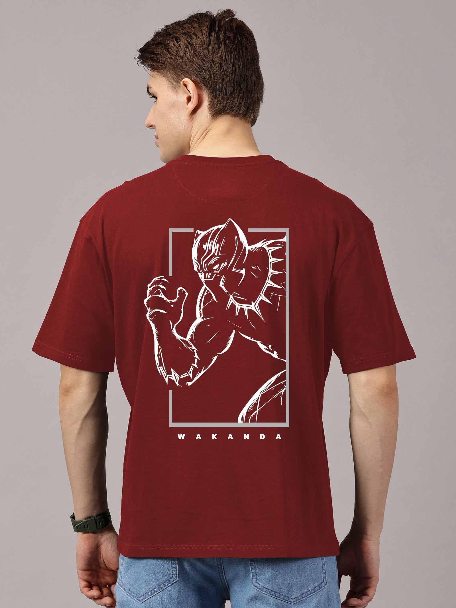 Oversized : Wakanda Printed T-Shirt