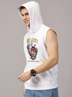 Sweatshirt ::  Reality Printed Sleeveless Hoodie
