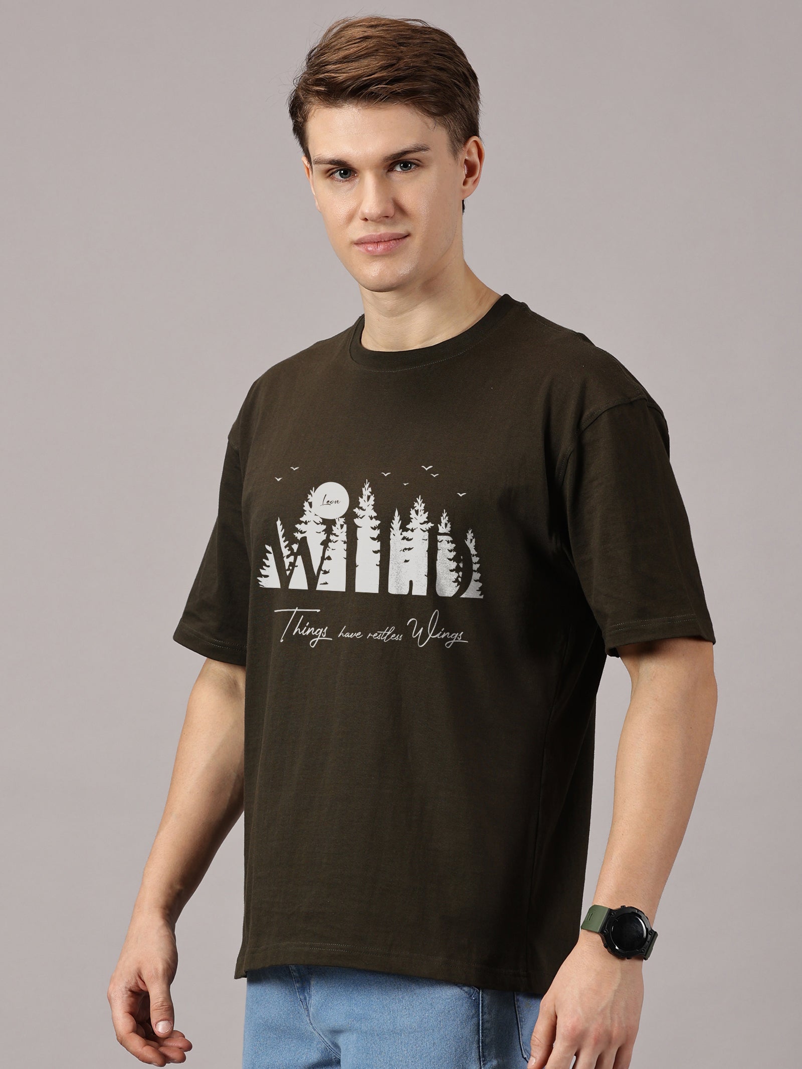 Oversized : Wild Printed T-Shirt