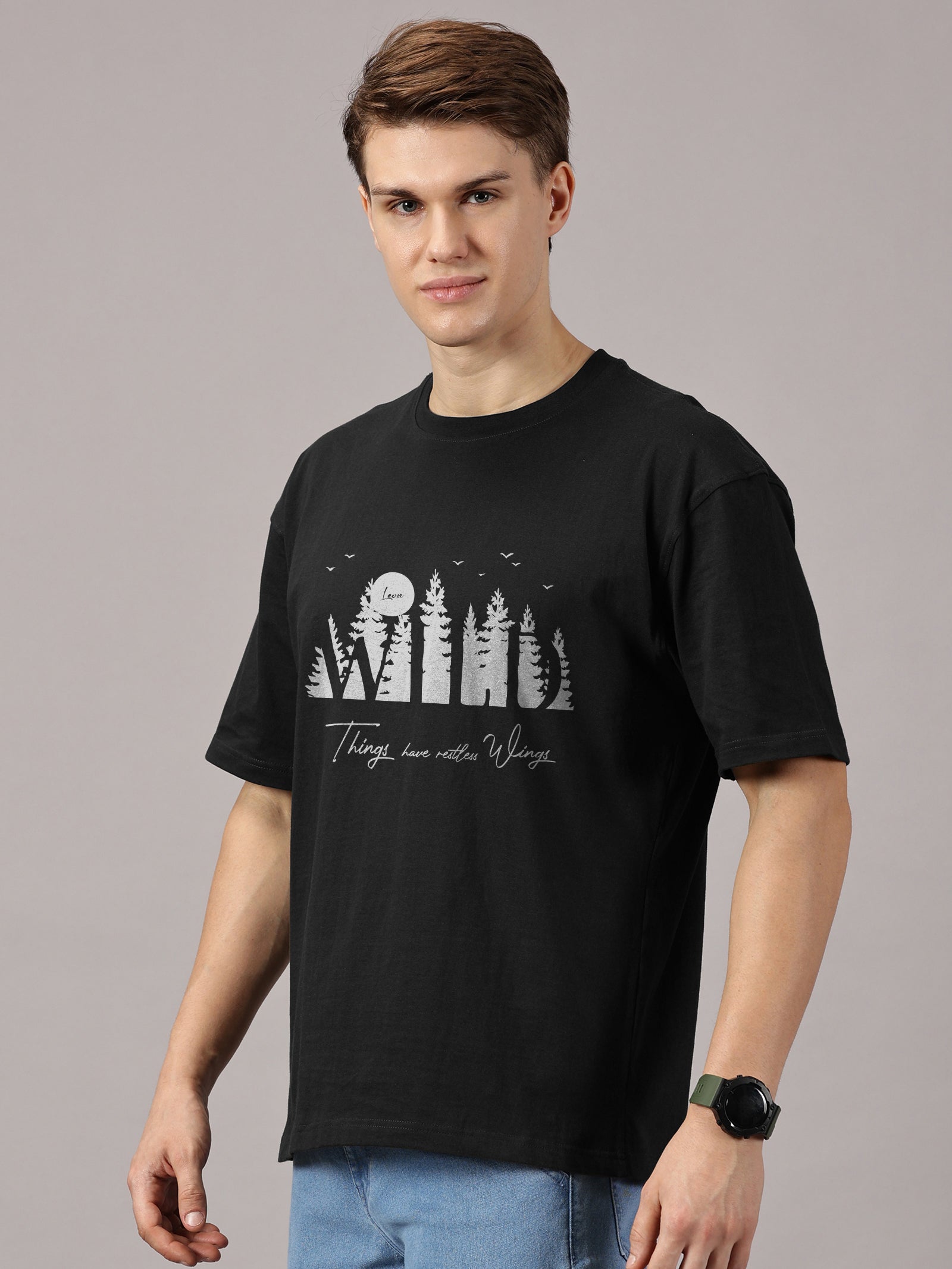 Oversized : Wild Printed T-Shirt