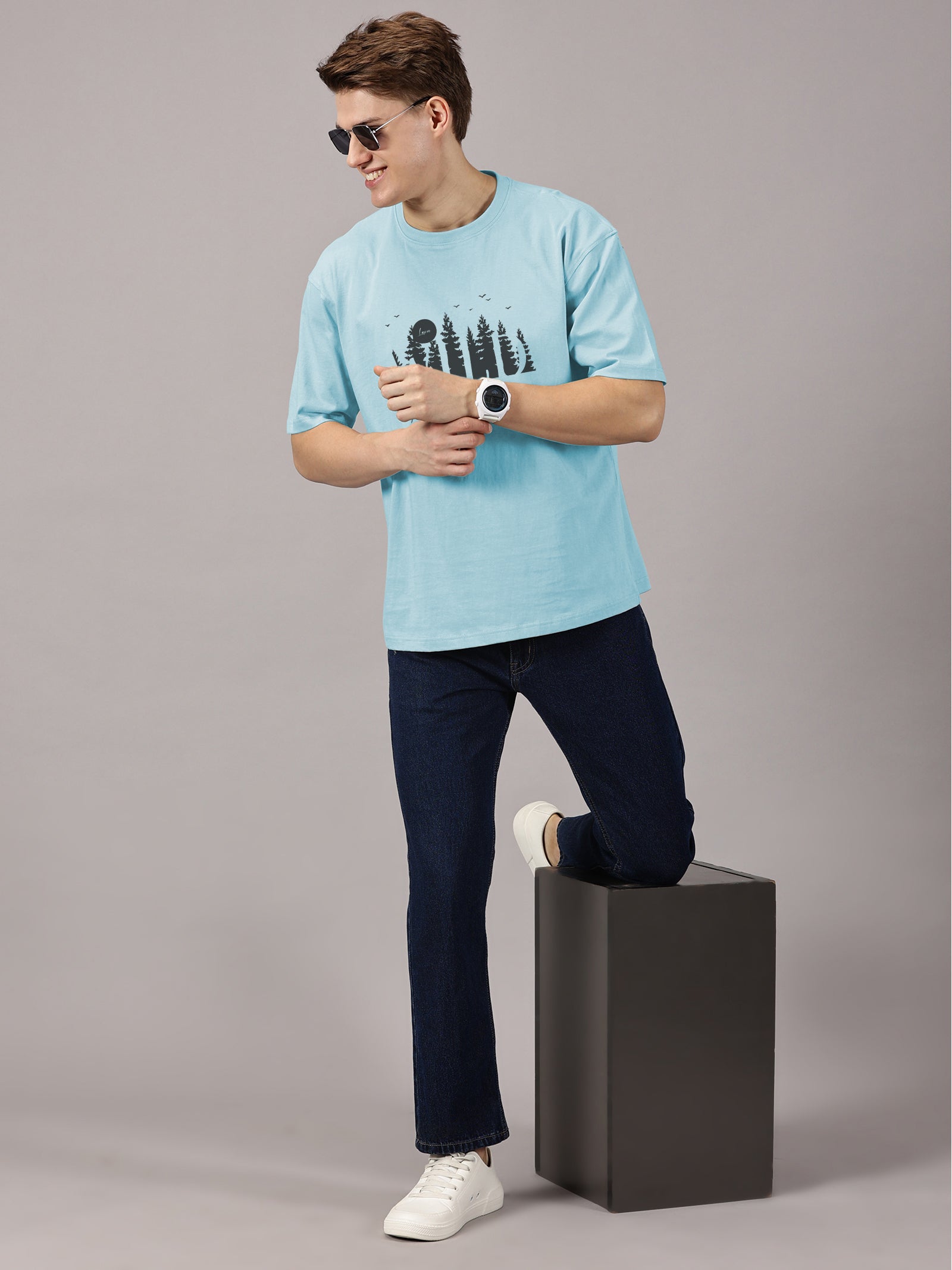 Oversized : Wild Printed T-Shirt