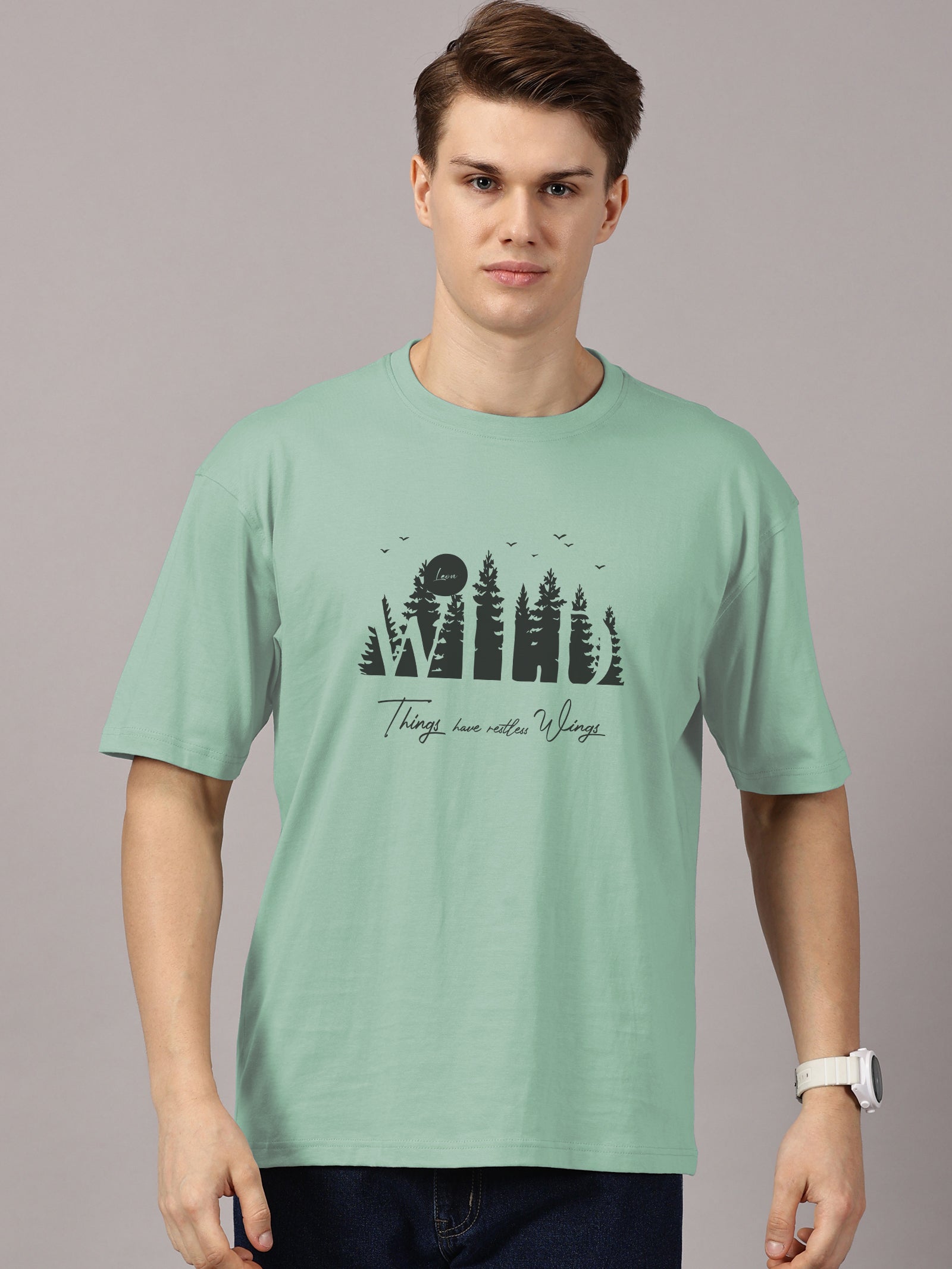Oversized : Wild Printed T-Shirt