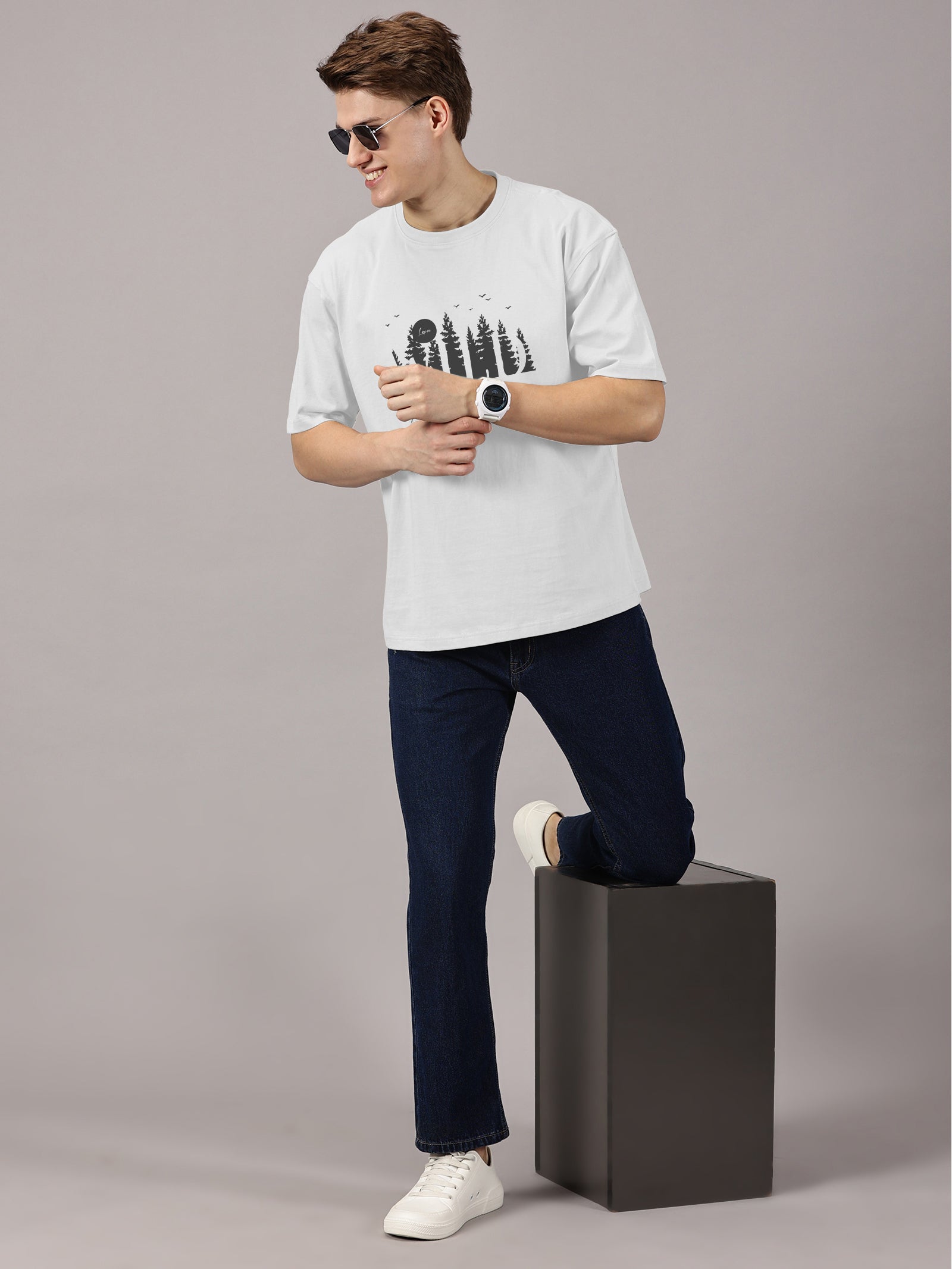 Oversized : Wild Printed T-Shirt