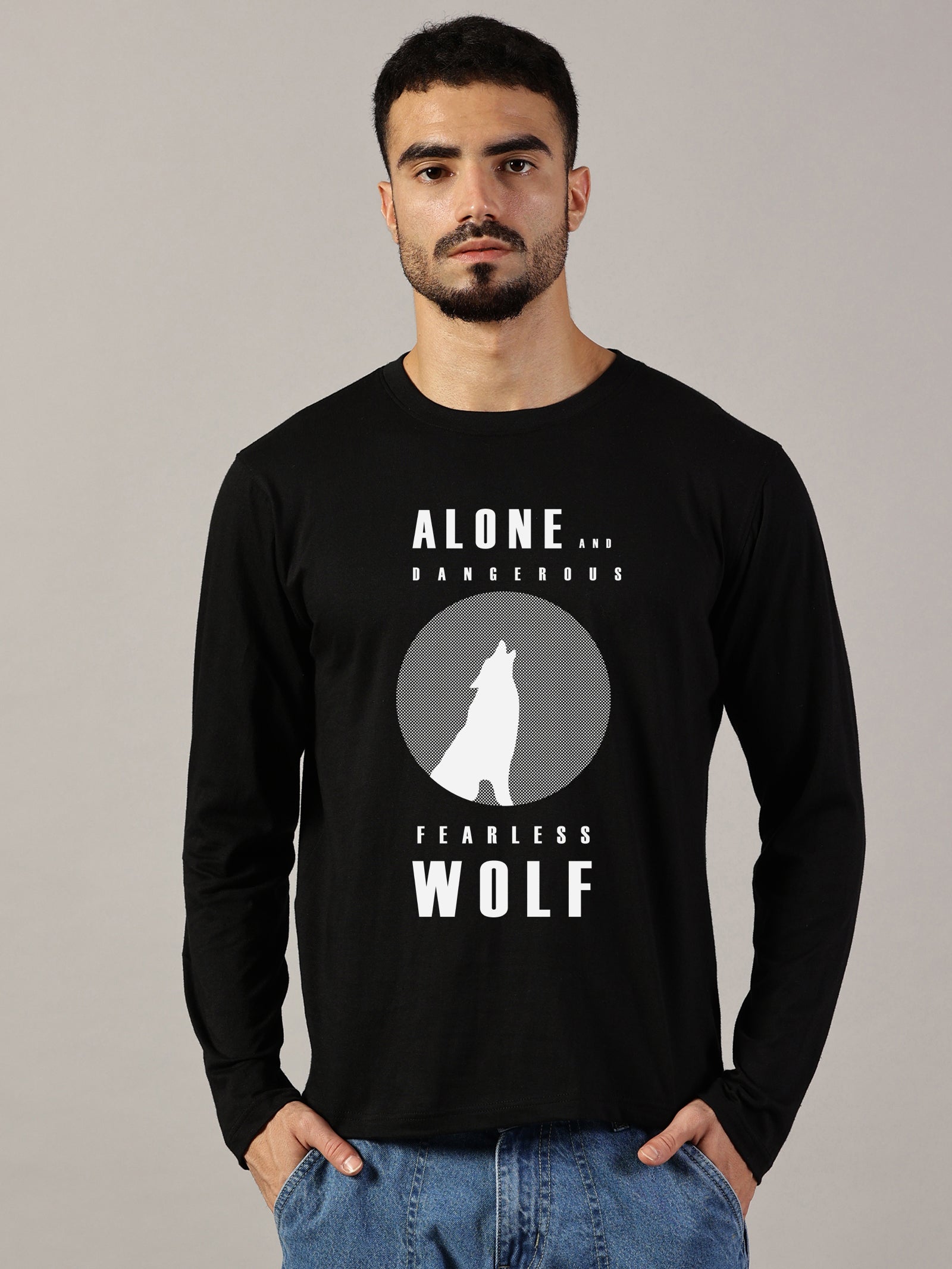 Basics : Wolf Printed T-Shirts