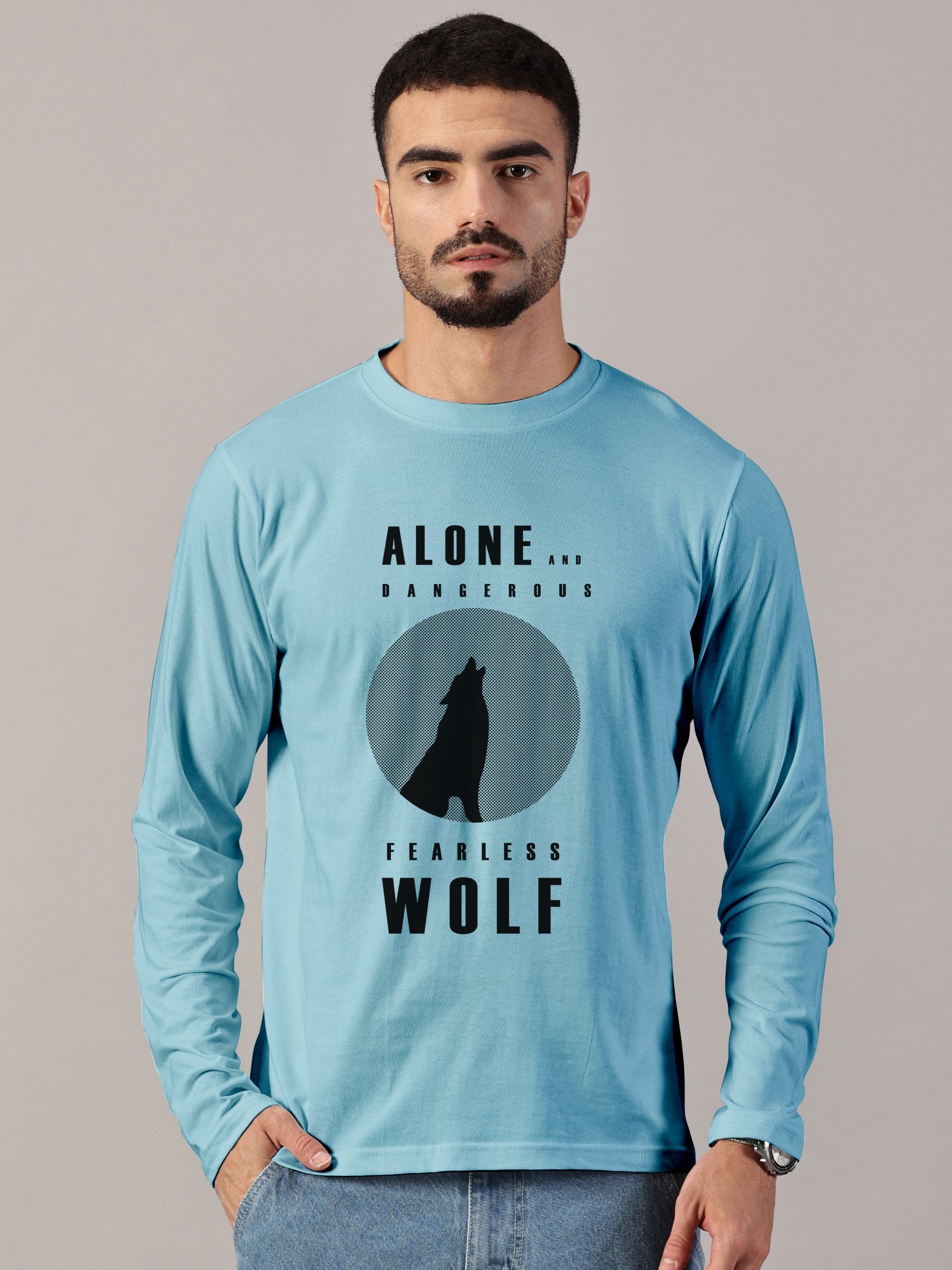 Basics : Wolf Printed T-Shirts