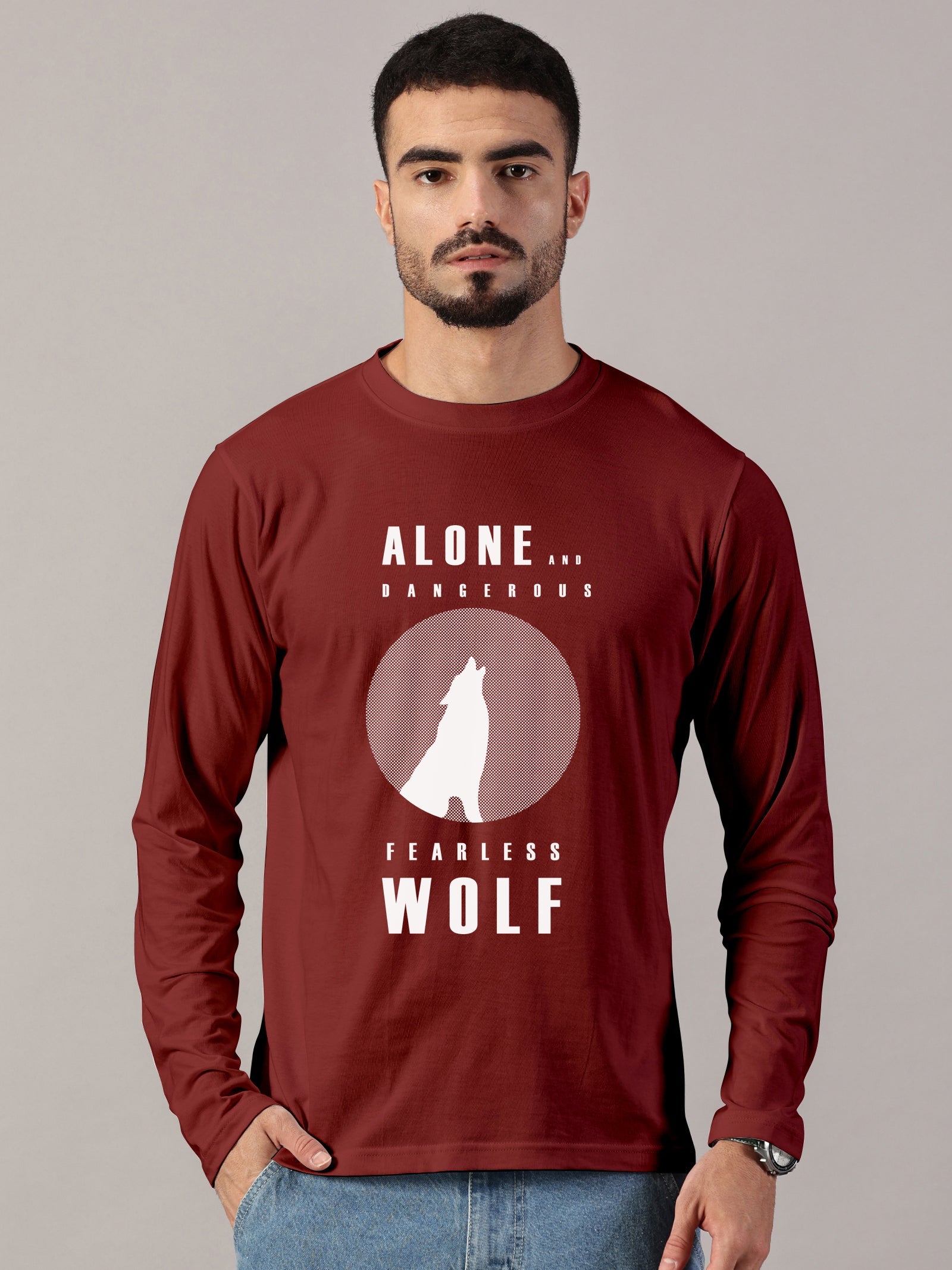Basics : Wolf Printed T-Shirts