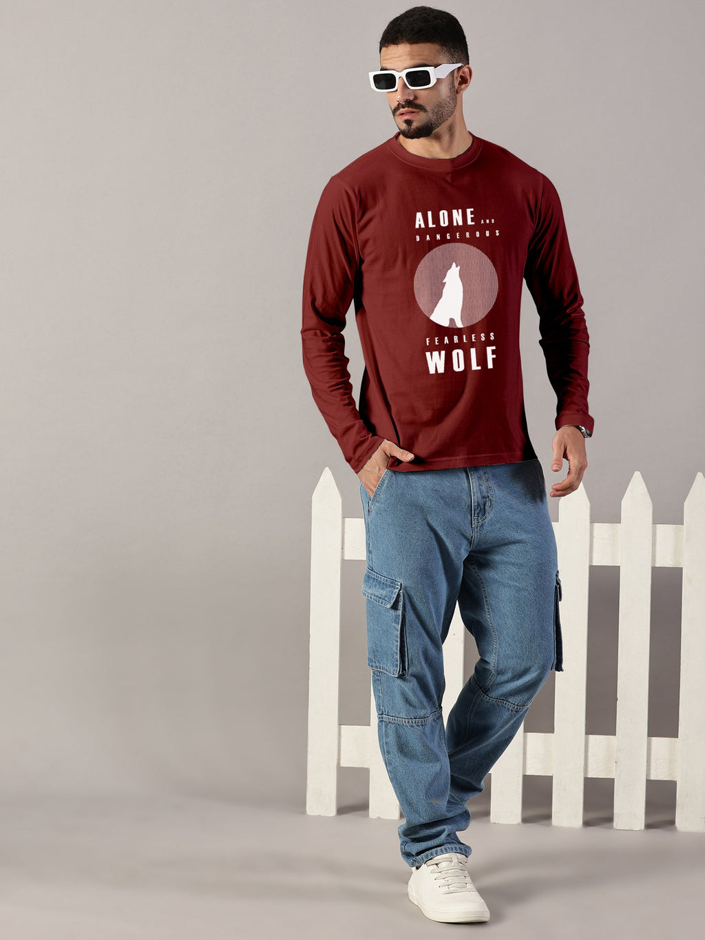 Basics : Wolf Printed T-Shirts