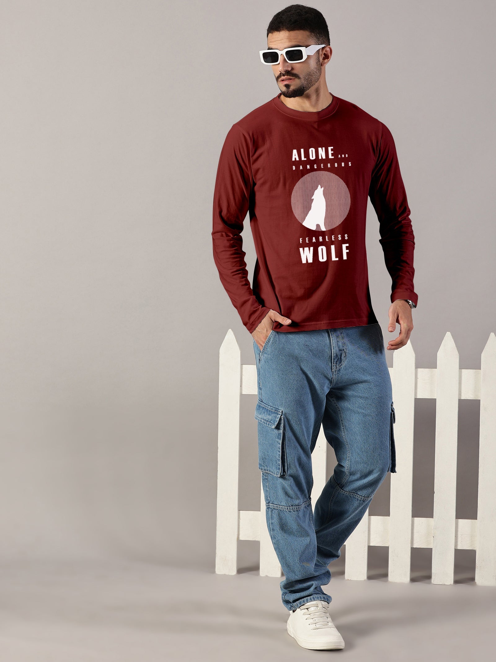 Basics : Wolf Printed T-Shirts